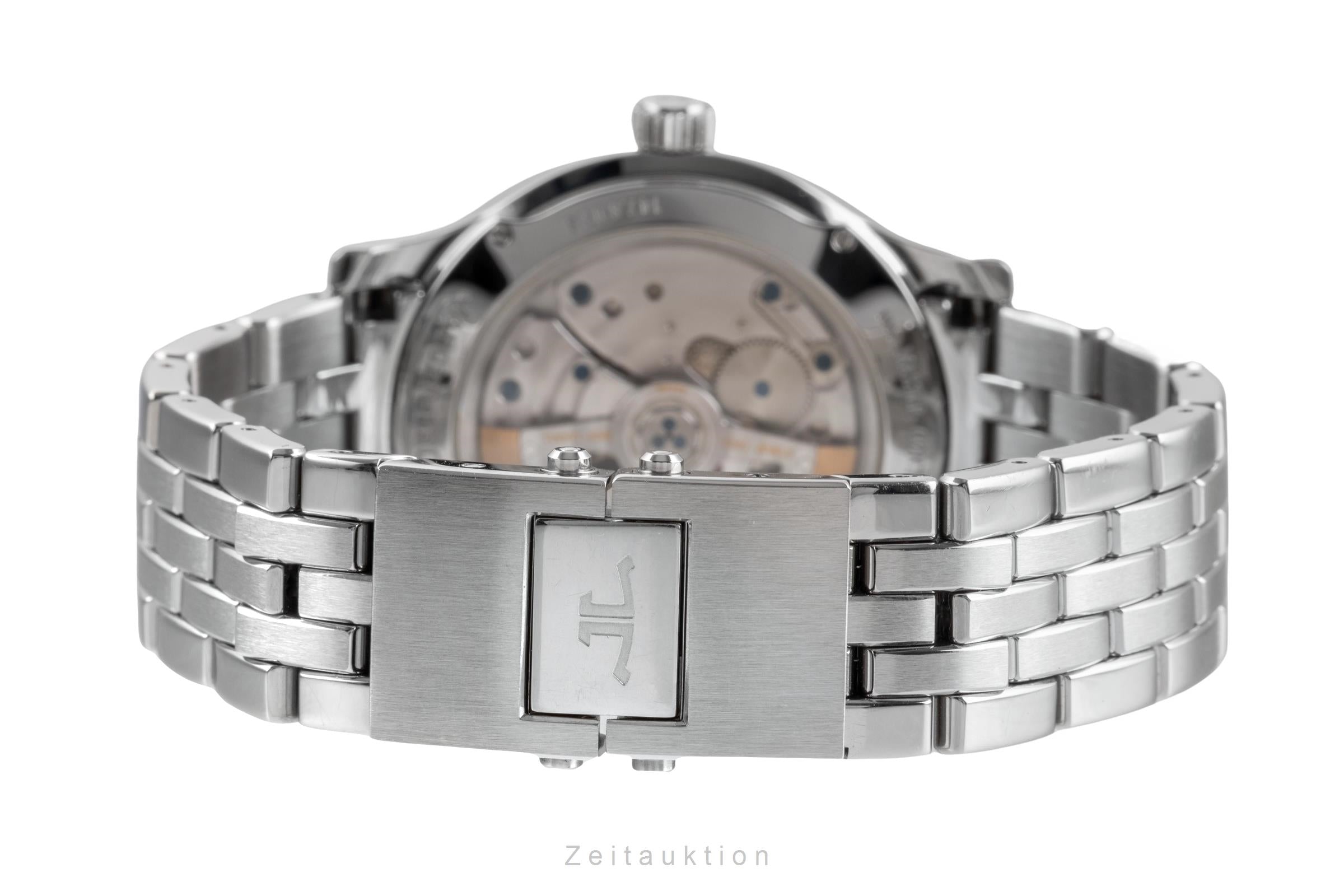 Jaeger LeCoultre Master Hometime steel automatic men's watch 147.8.05.S  [2504816]