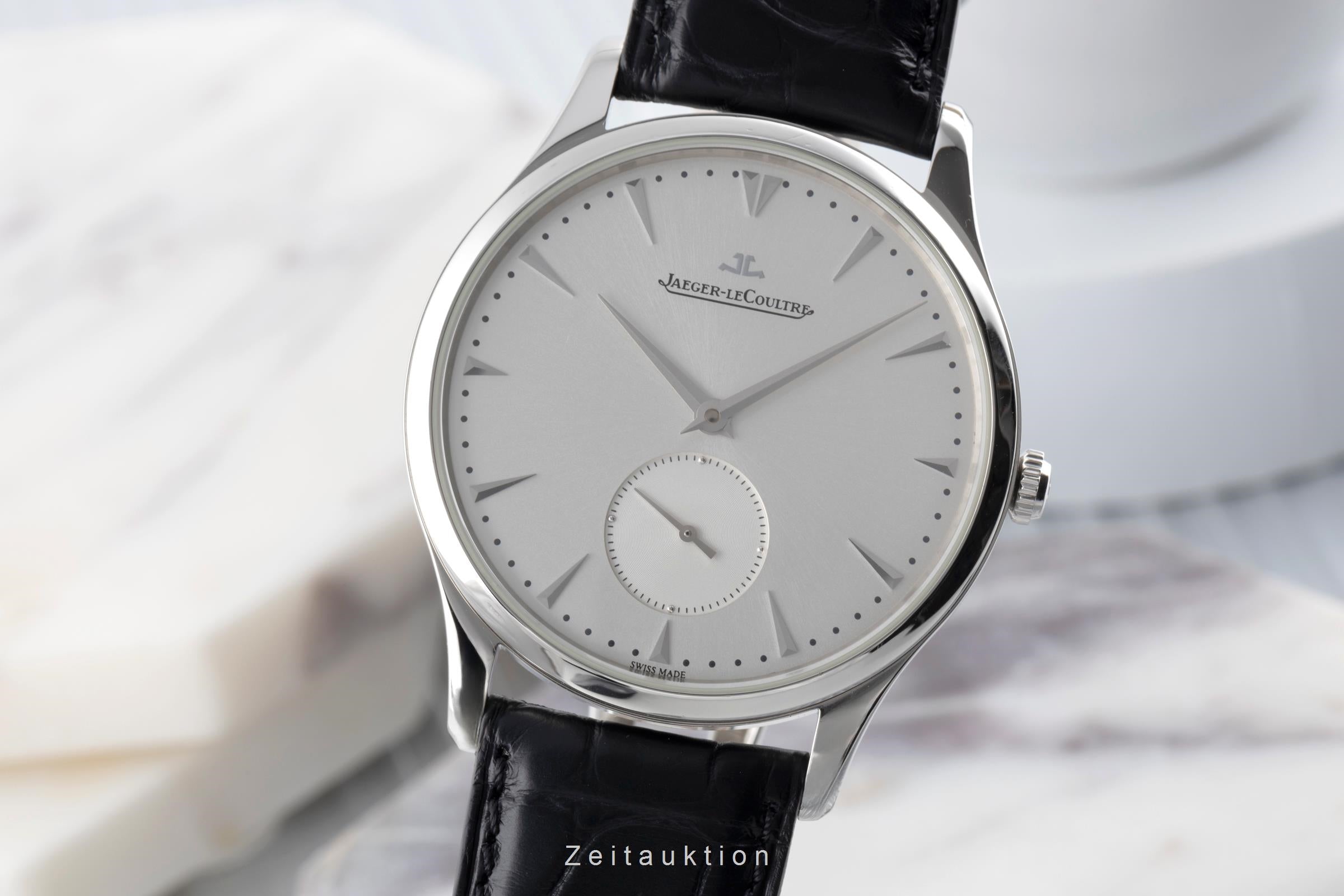 Jaeger LeCoultre Master Ultra Thin steel automatic men's watch Q1358420 , 174.8.90.S	 LP: 10300EUR  [2504819]