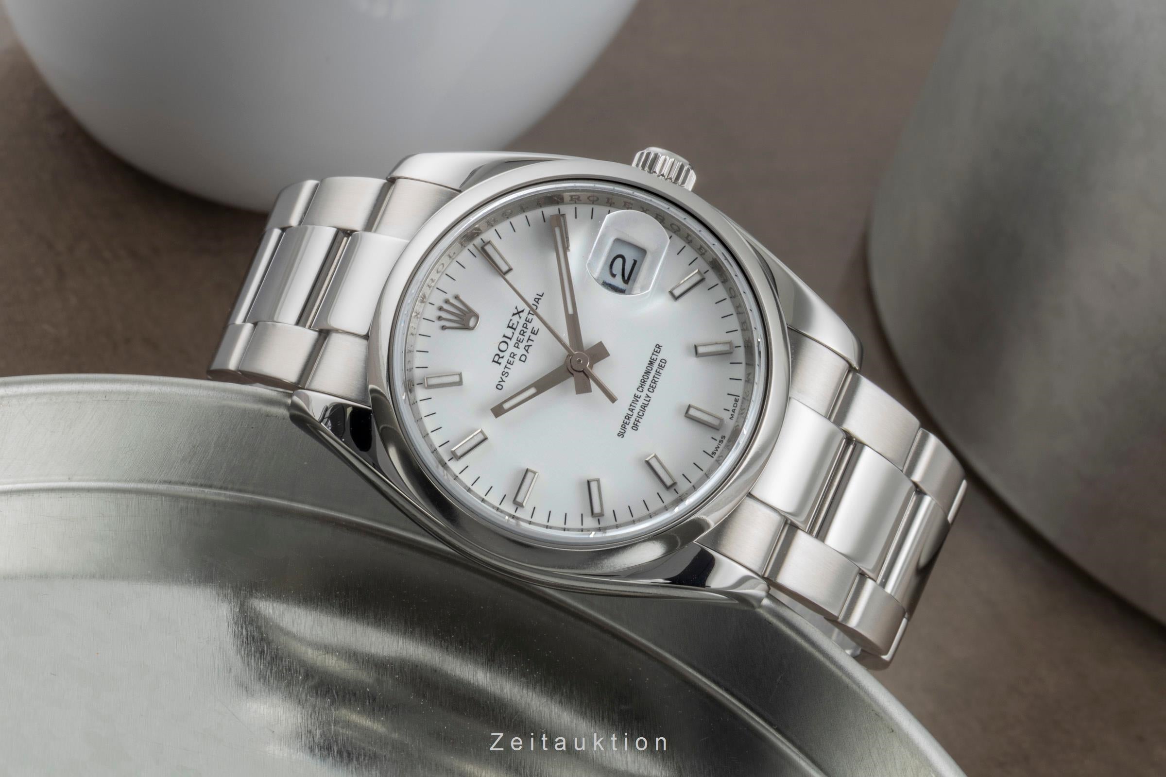 Rolex Date steel automatic men's watch 115200  [2504831]