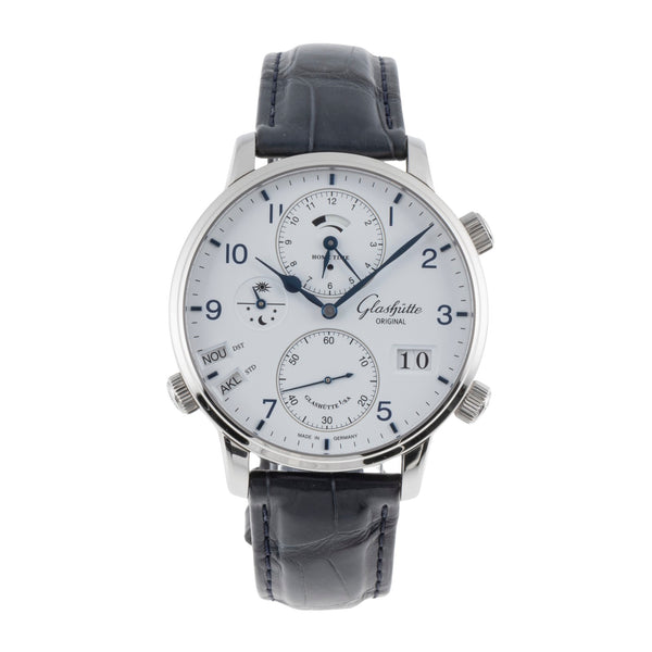 Glashütte Senator Cosmopolite Automatik Stahl Ref. 1-89-02-03-02-30 B&P 2020 [2504838]