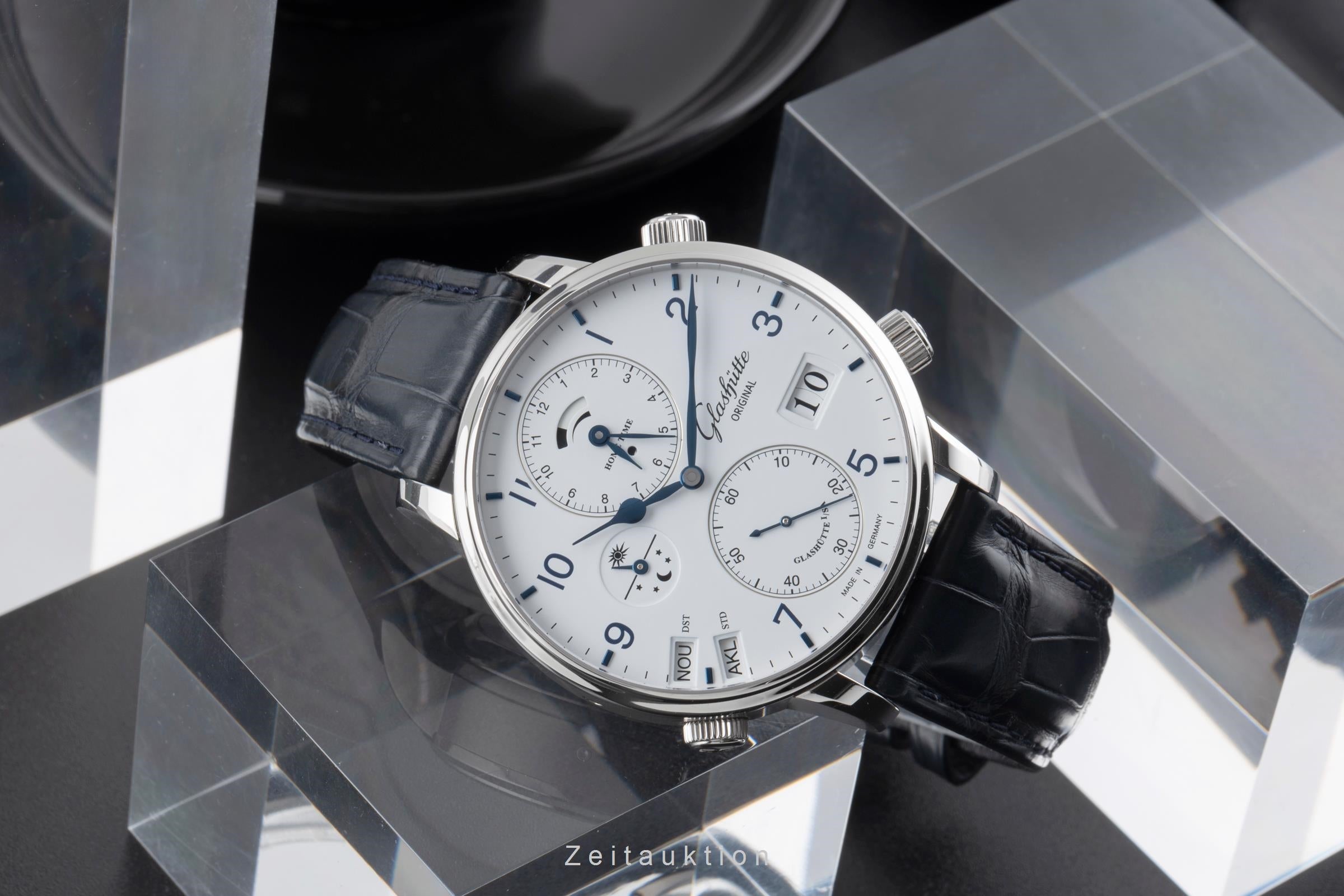 Glashütte Senator Cosmopolite Automatik Stahl Ref. 1-89-02-03-02-30 B&P 2020 [2504838]