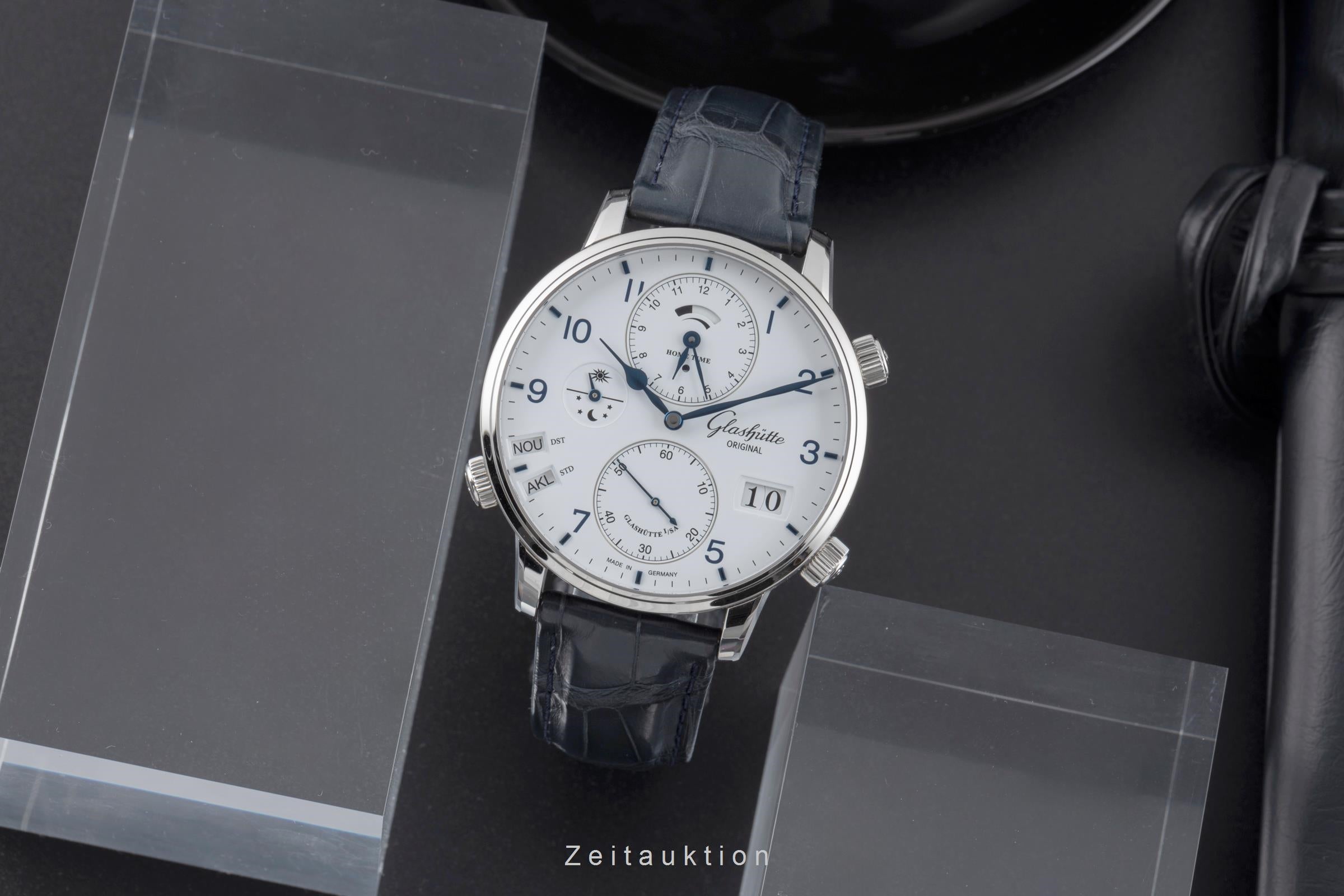 Glashütte Senator Cosmopolite Automatik Stahl Ref. 1-89-02-03-02-30 B&P 2020 [2504838]