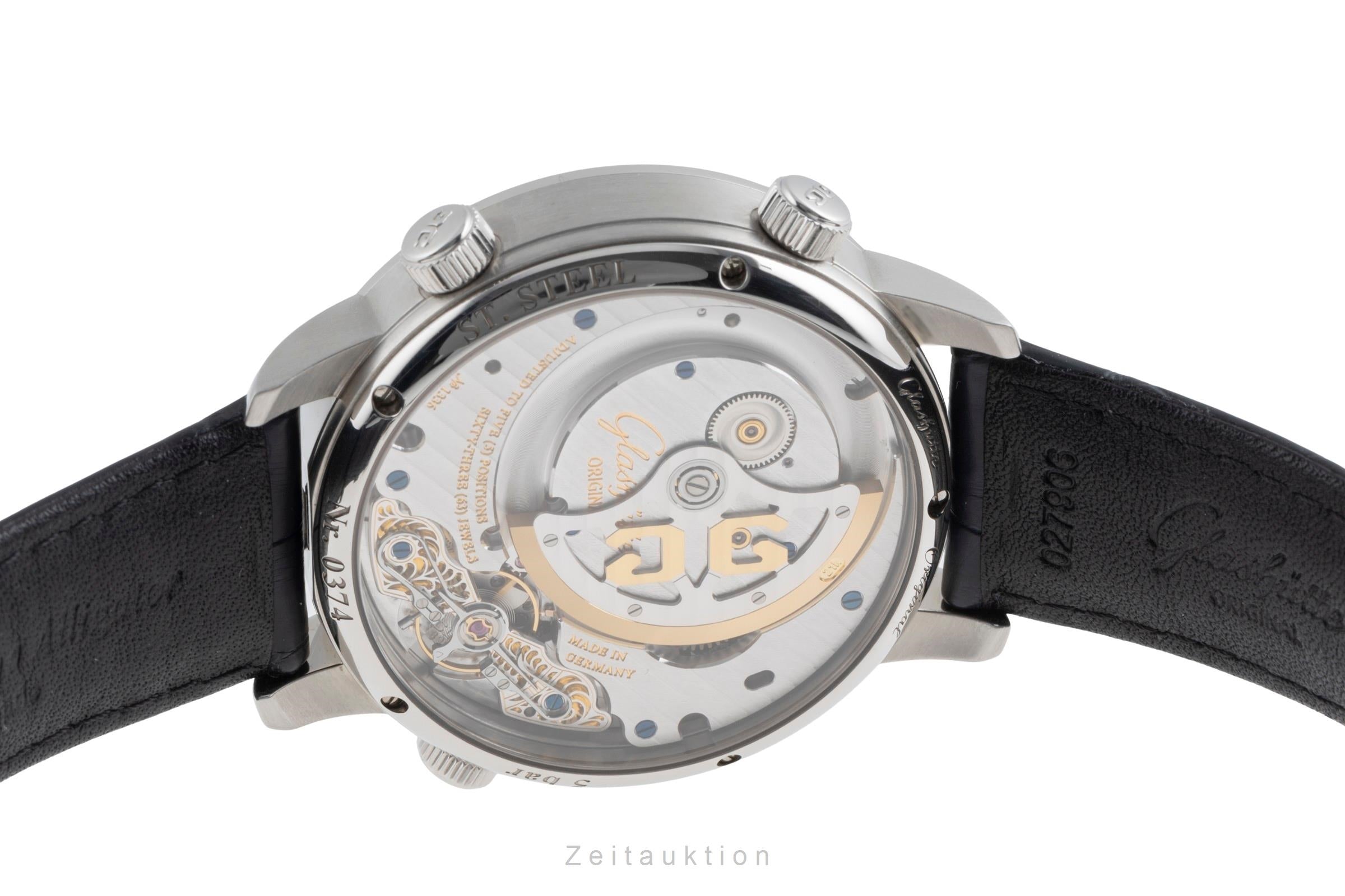 Glashütte Senator Cosmopolite Automatik Stahl Ref. 1-89-02-03-02-30 B&P 2020 [2504838]