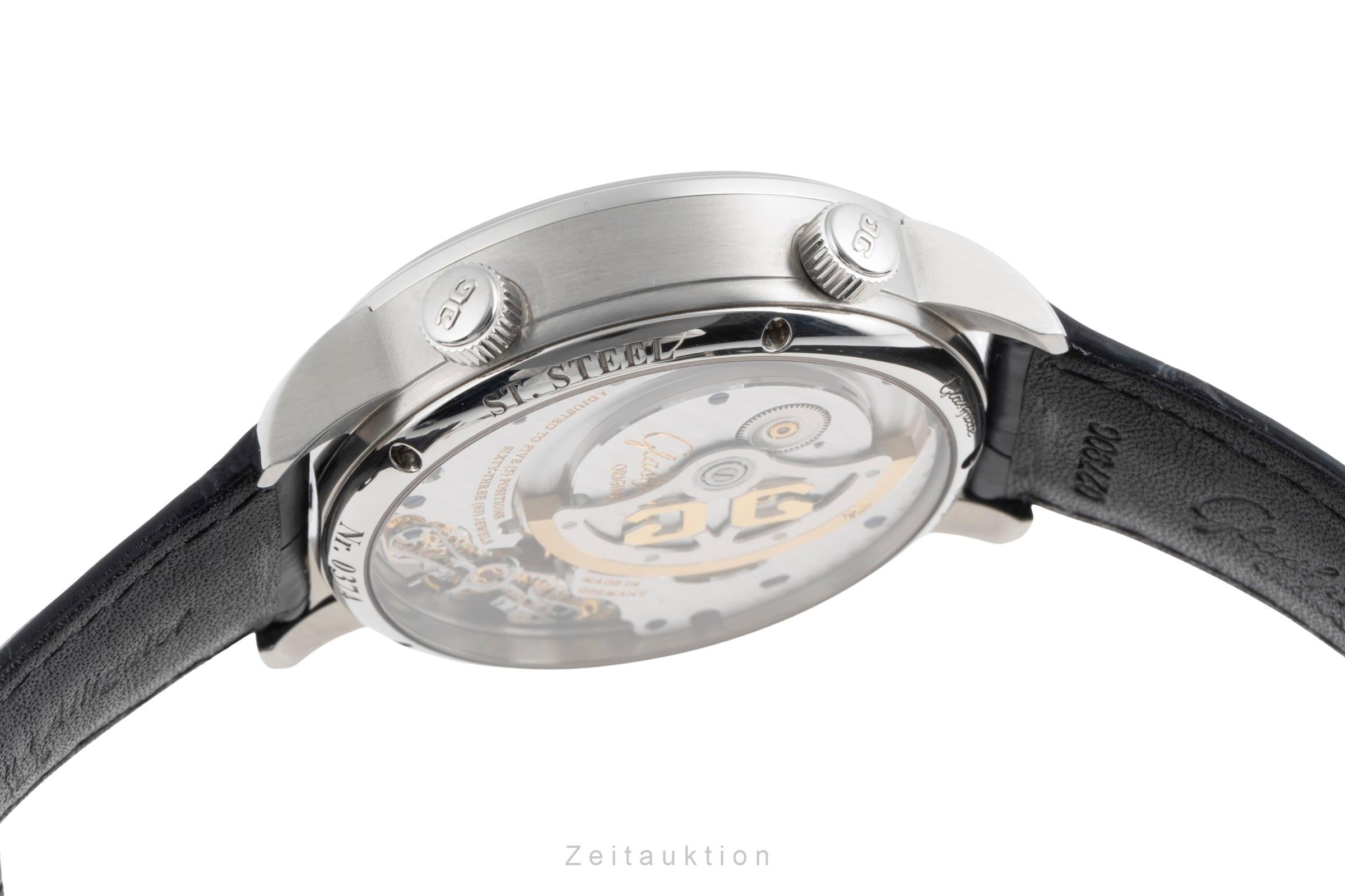 Glashütte Senator Cosmopolite Automatik Stahl Ref. 1-89-02-03-02-30 B&P 2020 [2504838]