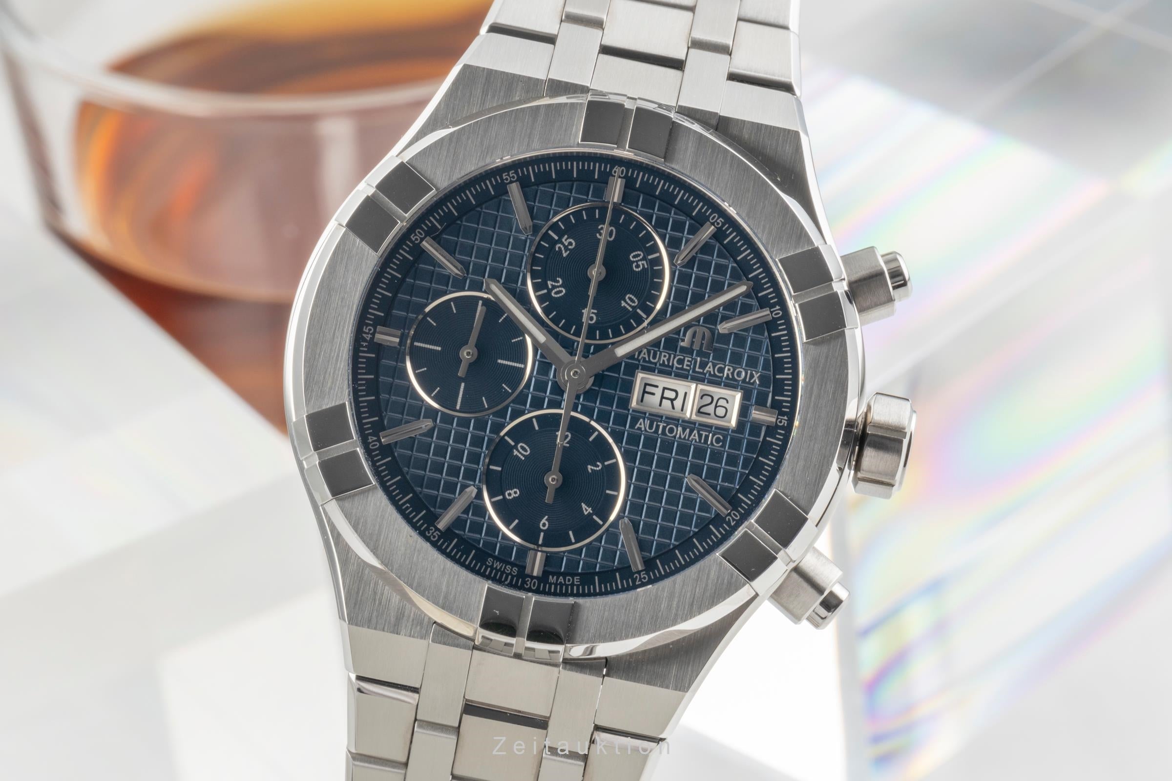 Maurice Lacroix Aikon Automatik Chronograph 44mm A16038-5502-430-1 B&P 2023 [2504839]