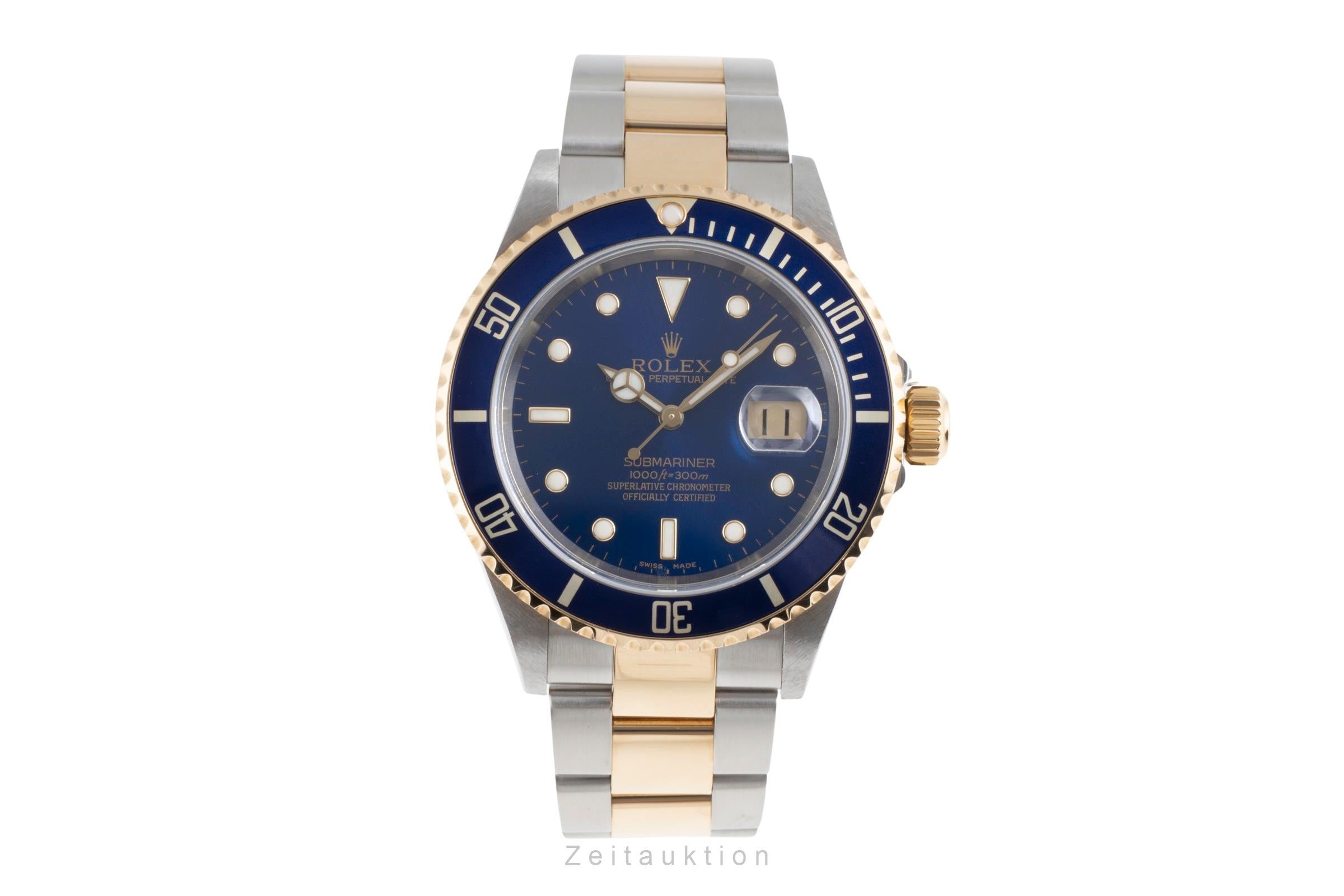 Rolex Submariner Stahl / Gold Herrenuhr Oyster Perpetual Ref. 16613T F-Serie  [2504842]