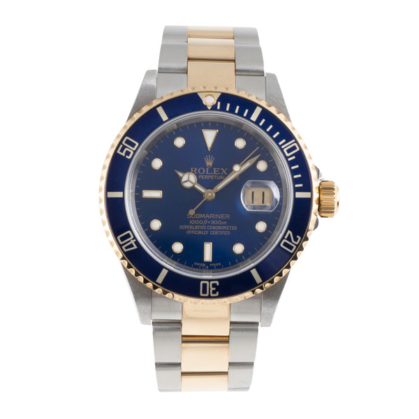 Rolex Submariner Stahl / Gold Herrenuhr Oyster Perpetual Ref. 16613T F-Serie  [2504842]