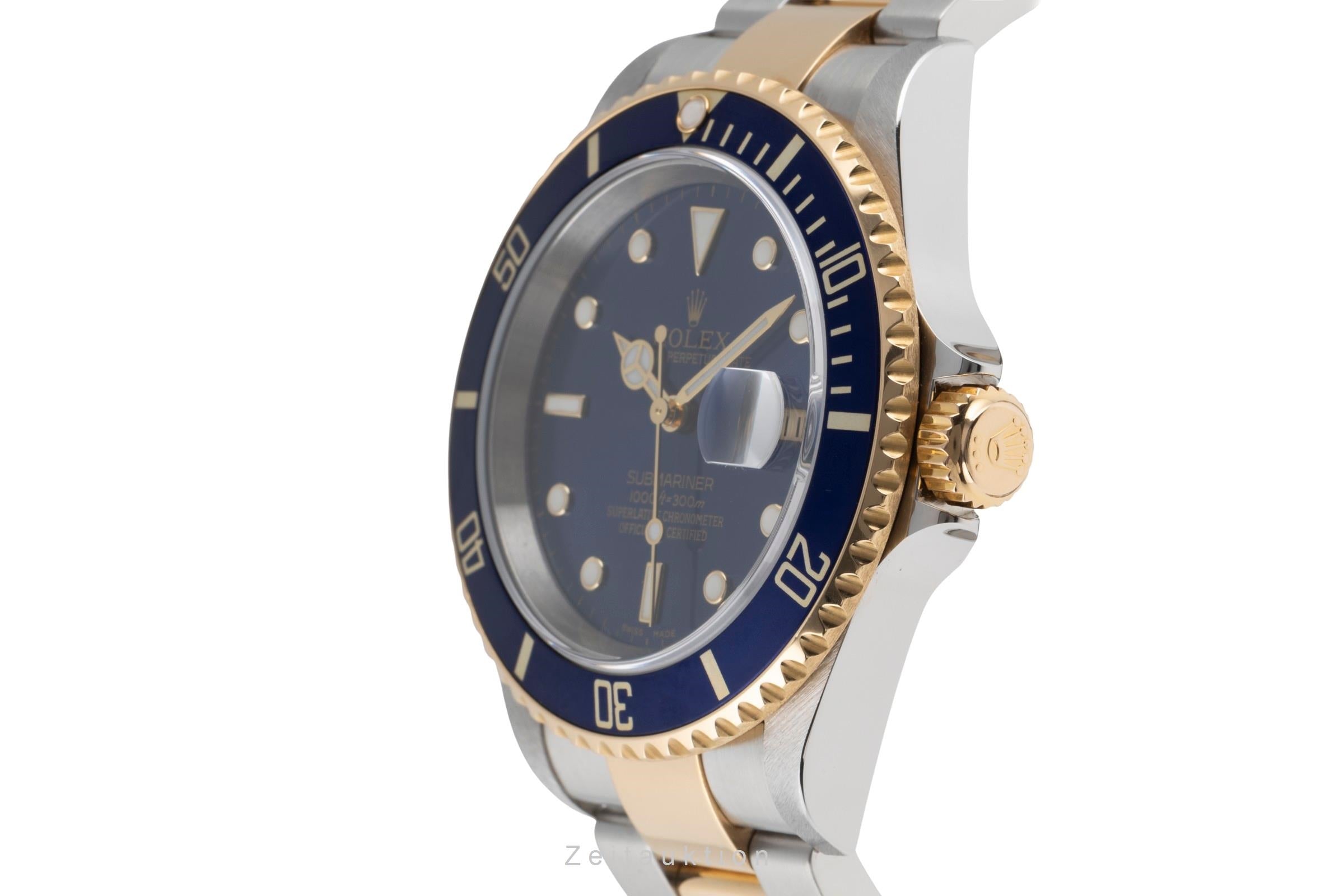 Rolex Submariner Stahl / Gold Herrenuhr Oyster Perpetual Ref. 16613T F-Serie  [2504842]
