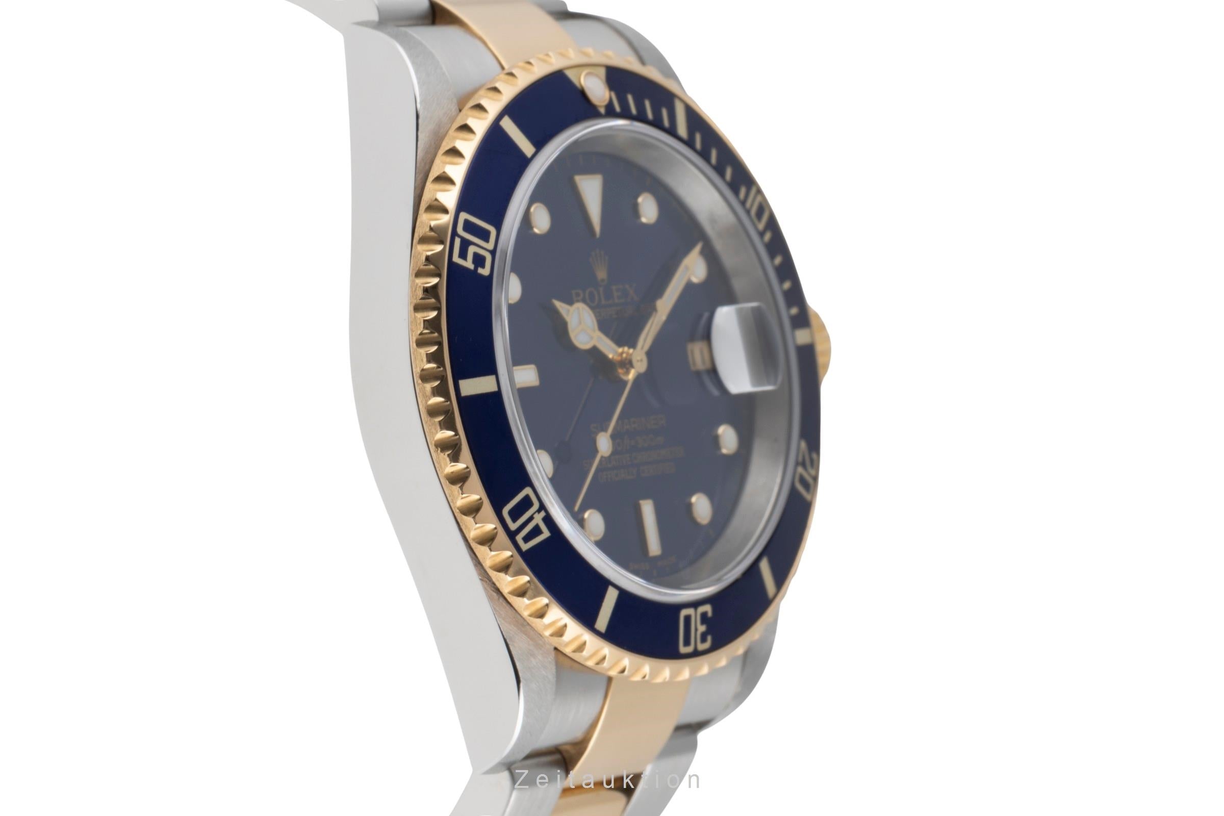 Rolex Submariner Stahl / Gold Herrenuhr Oyster Perpetual Ref. 16613T F-Serie  [2504842]