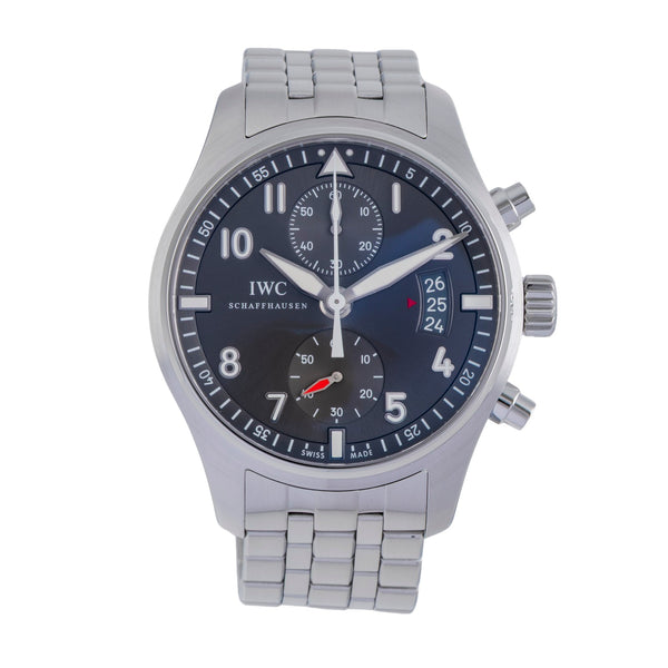 IWC Spitfire cronógrafo acero automático reloj para caballeros IW387804 LP: 8800EUR  [2504843]