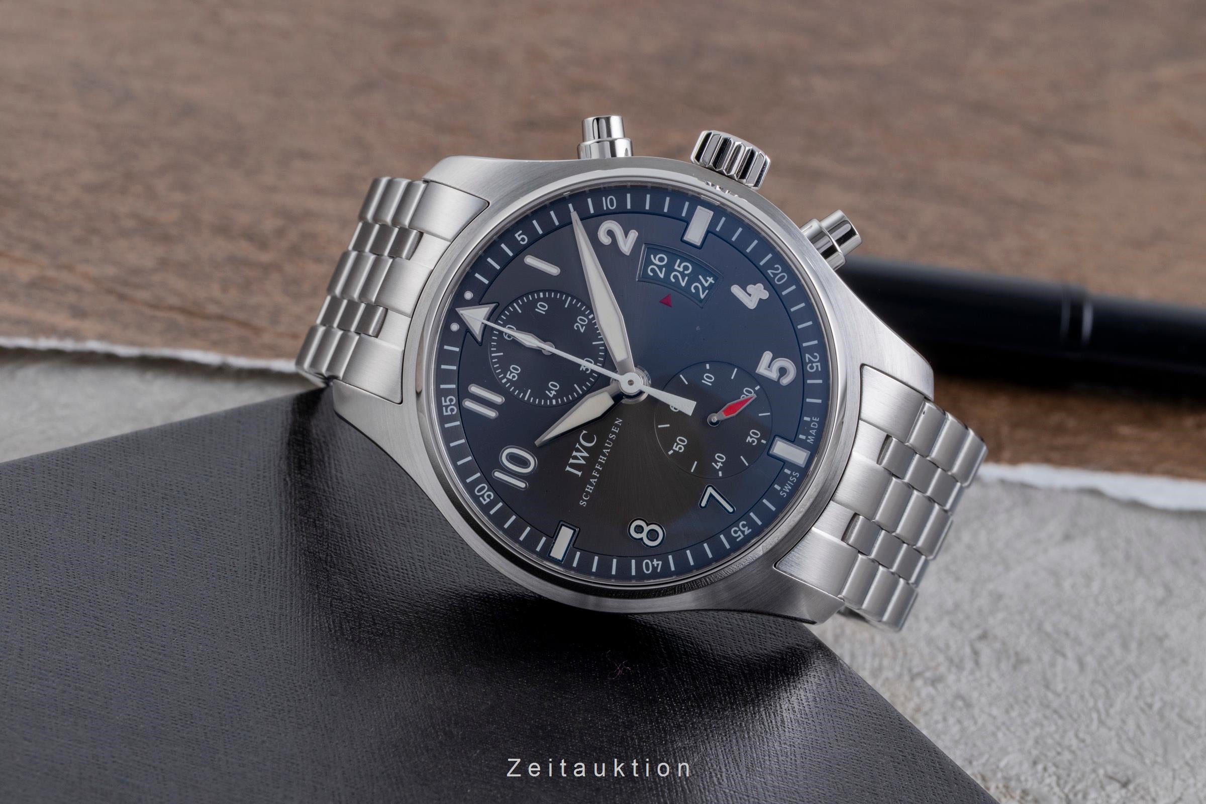 IWC Spitfire cronógrafo acero automático reloj para caballeros IW387804 LP: 8800EUR  [2504843]