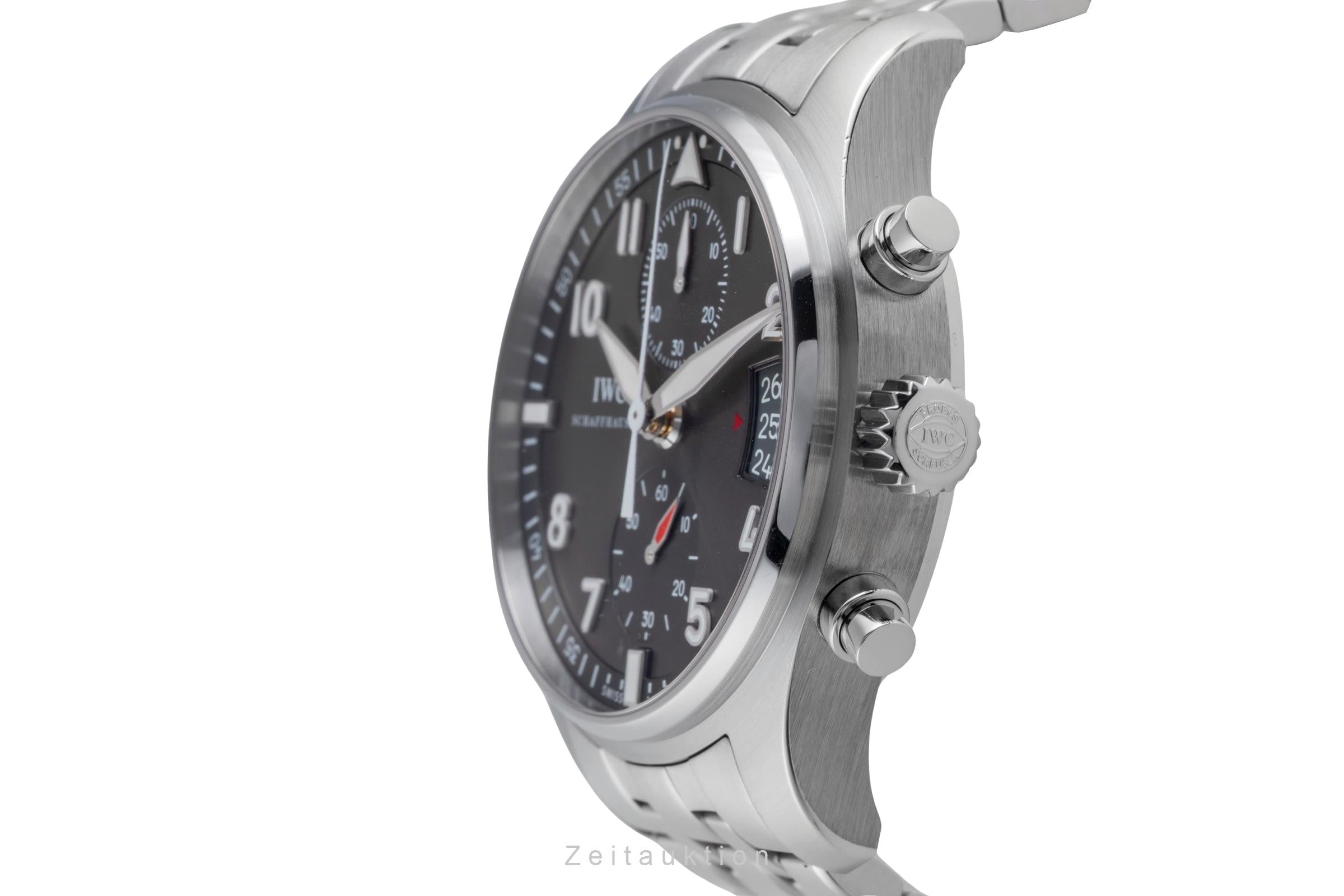 IWC Spitfire cronógrafo acero automático reloj para caballeros IW387804 LP: 8800EUR  [2504843]