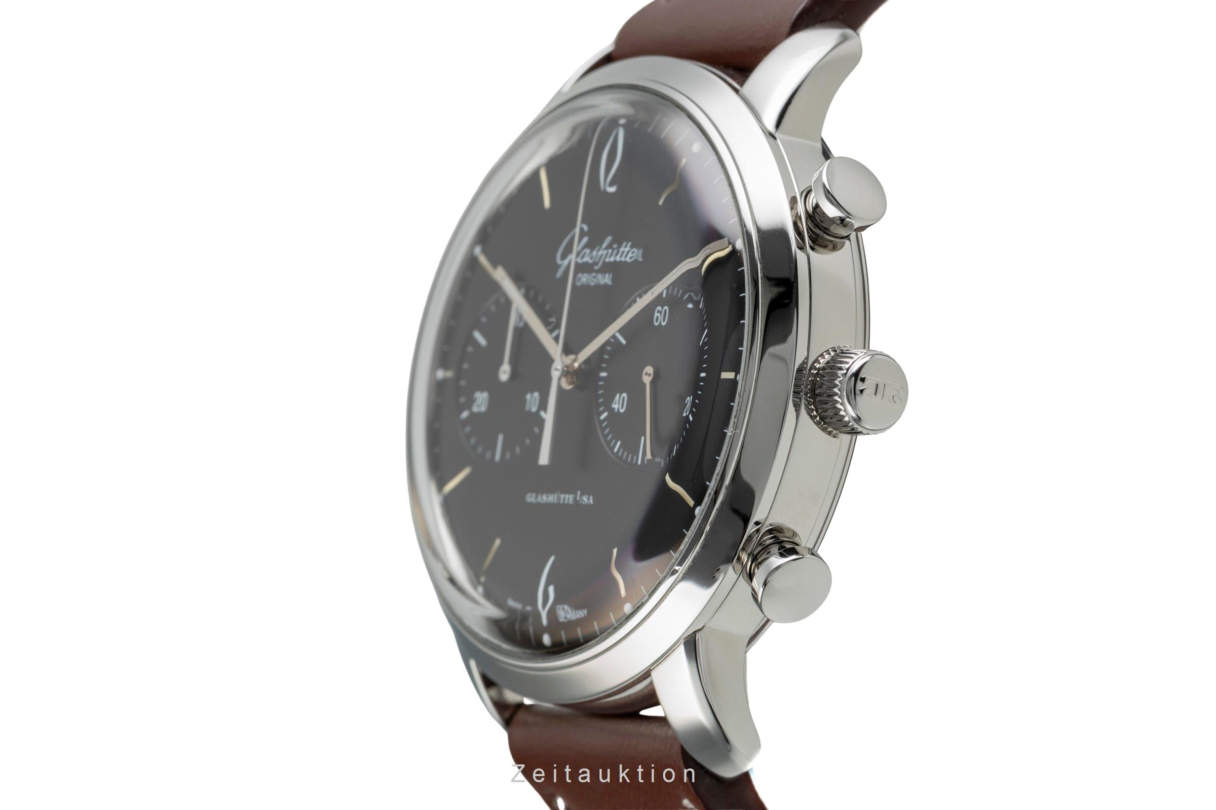 Glashütte Senator Sixties cronógrafo acero automático reloj para caballeros 1-39-34-02-22-04  [2504844]