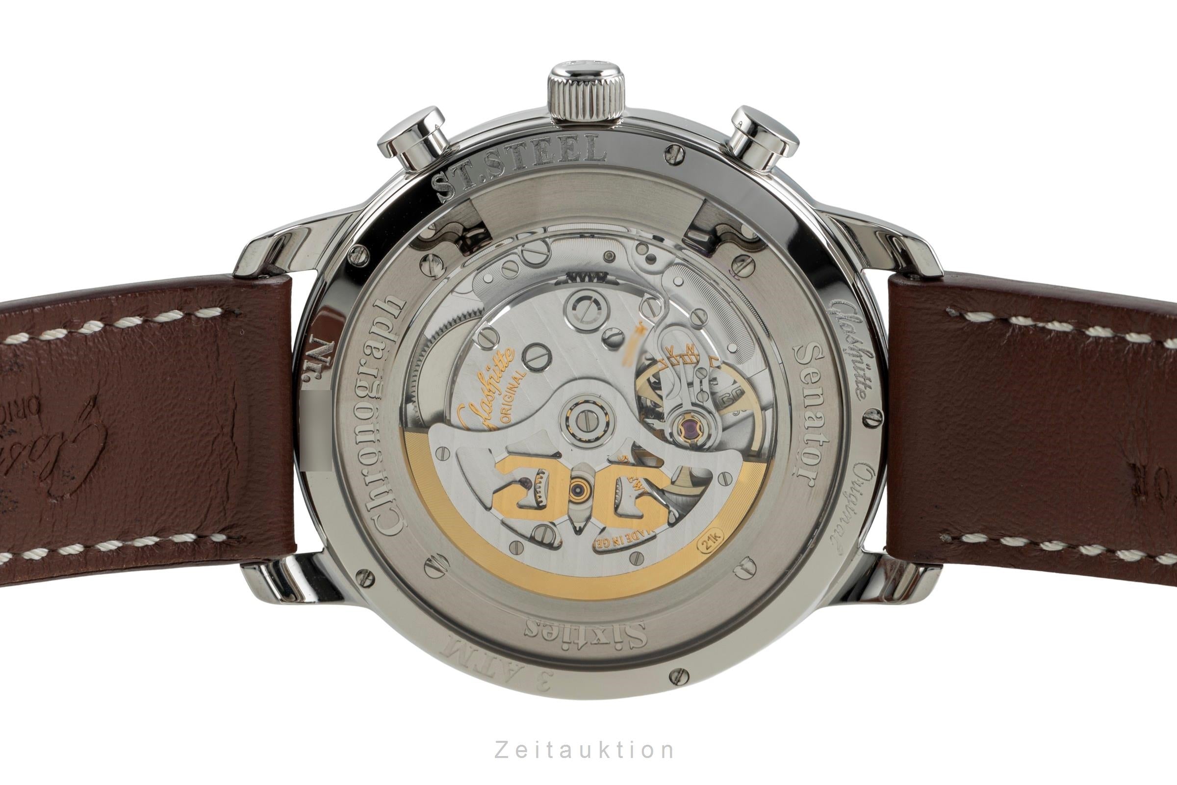 Glashütte Senator Sixties cronógrafo acero automático reloj para caballeros 1-39-34-02-22-04  [2504844]