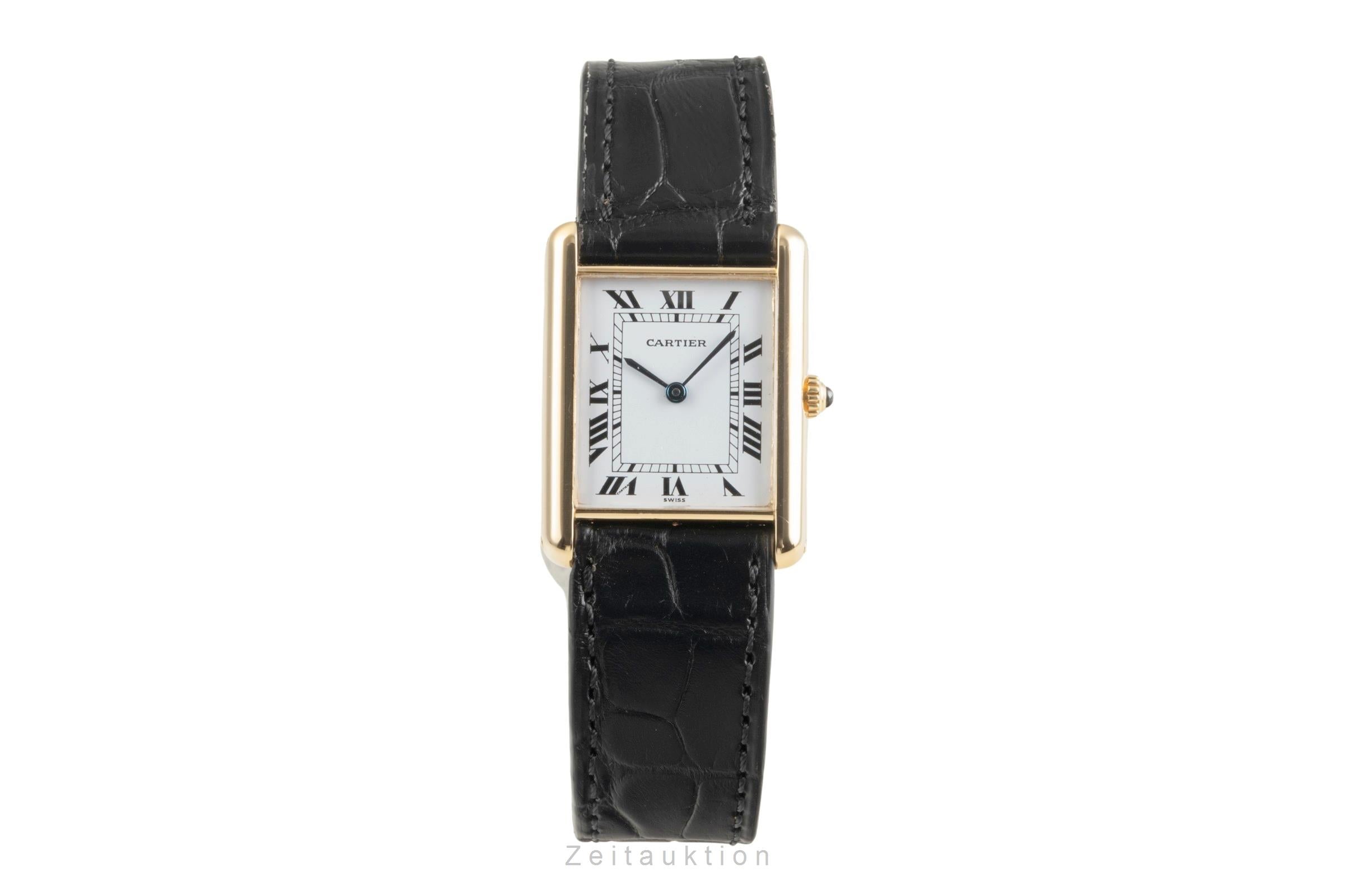 Cartier Tank or 18 ct quartz montre pour hommes M 2000  [2504847]
