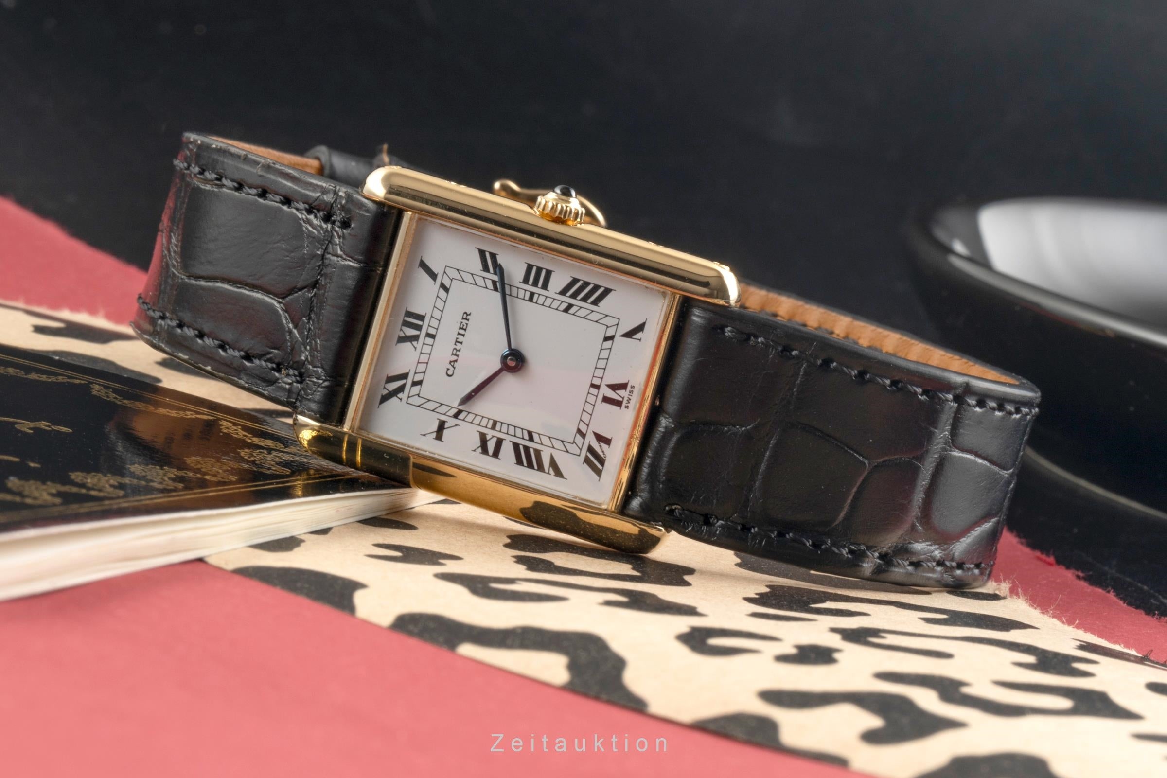 Cartier Tank or 18 ct quartz montre pour hommes M 2000  [2504847]