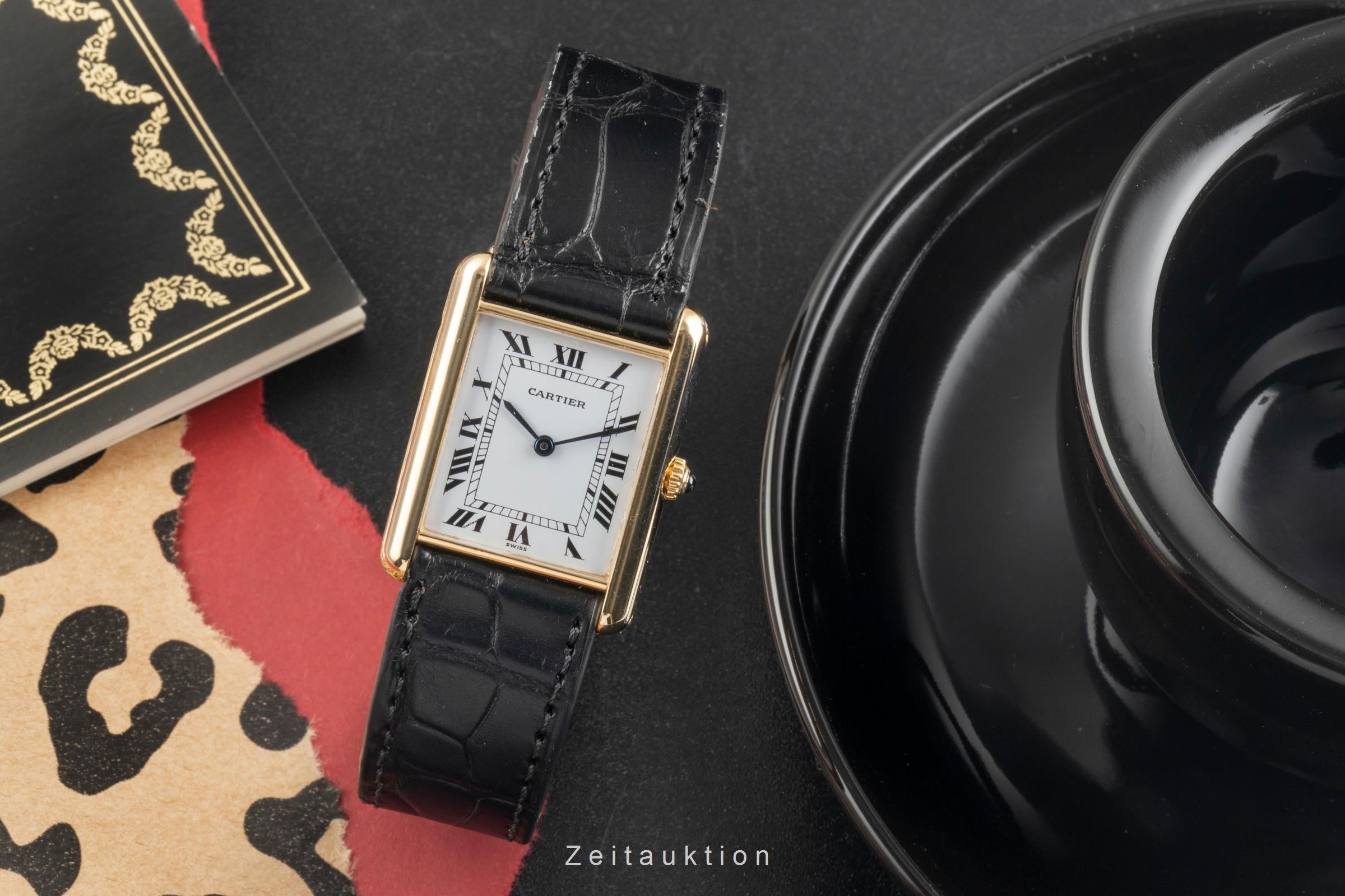 Cartier Tank or 18 ct quartz montre pour hommes M 2000  [2504847]