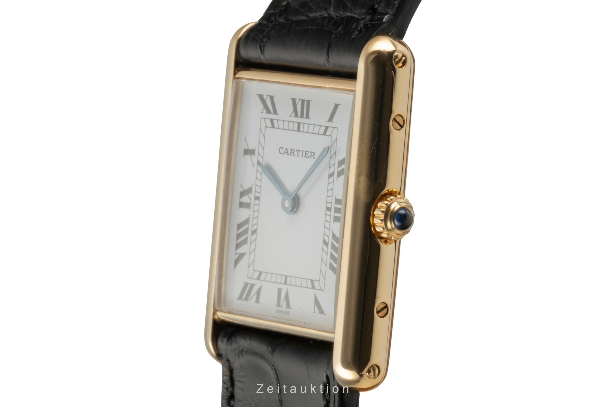 Cartier Tank or 18 ct quartz montre pour hommes M 2000  [2504847]