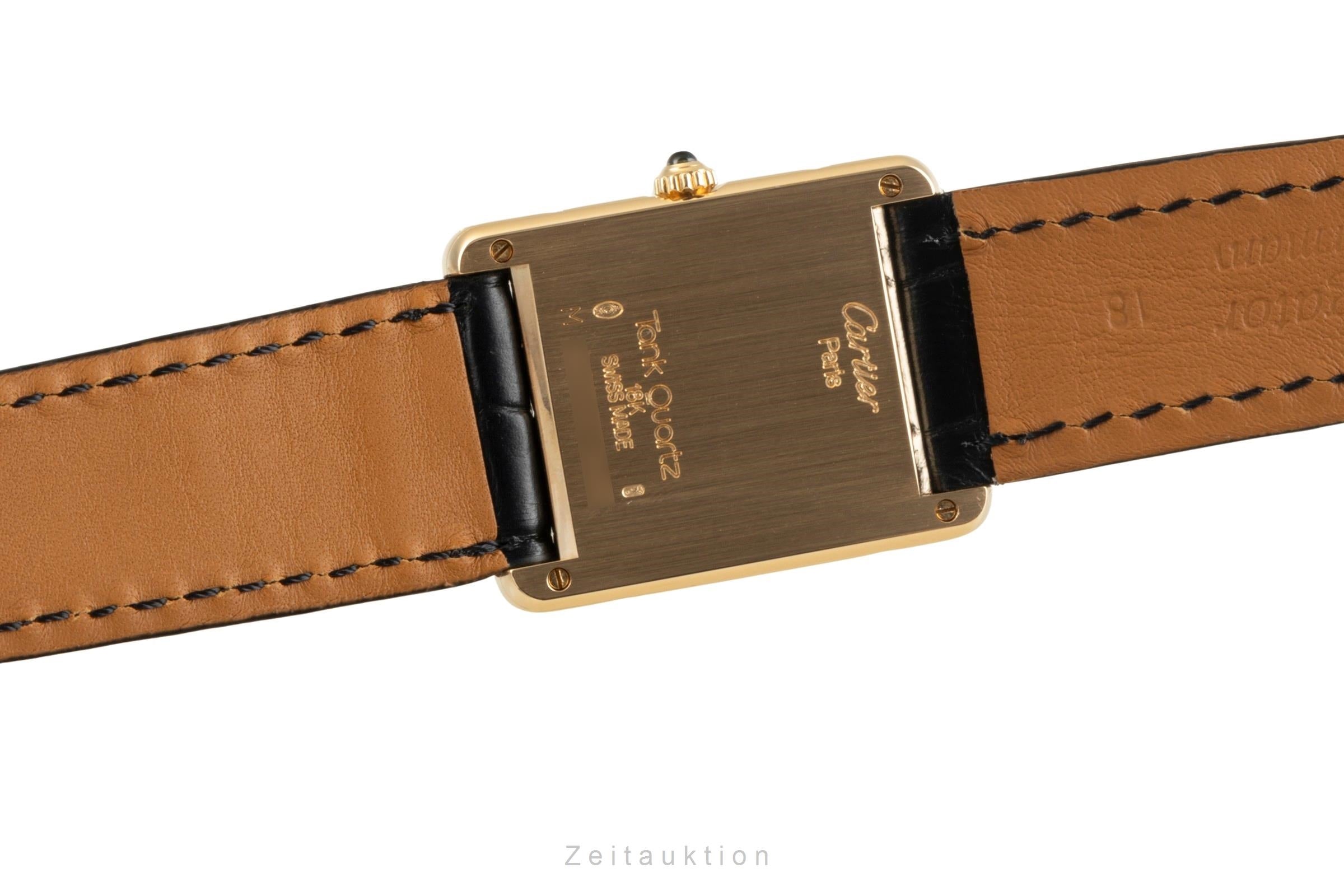 Cartier Tank or 18 ct quartz montre pour hommes M 2000  [2504847]