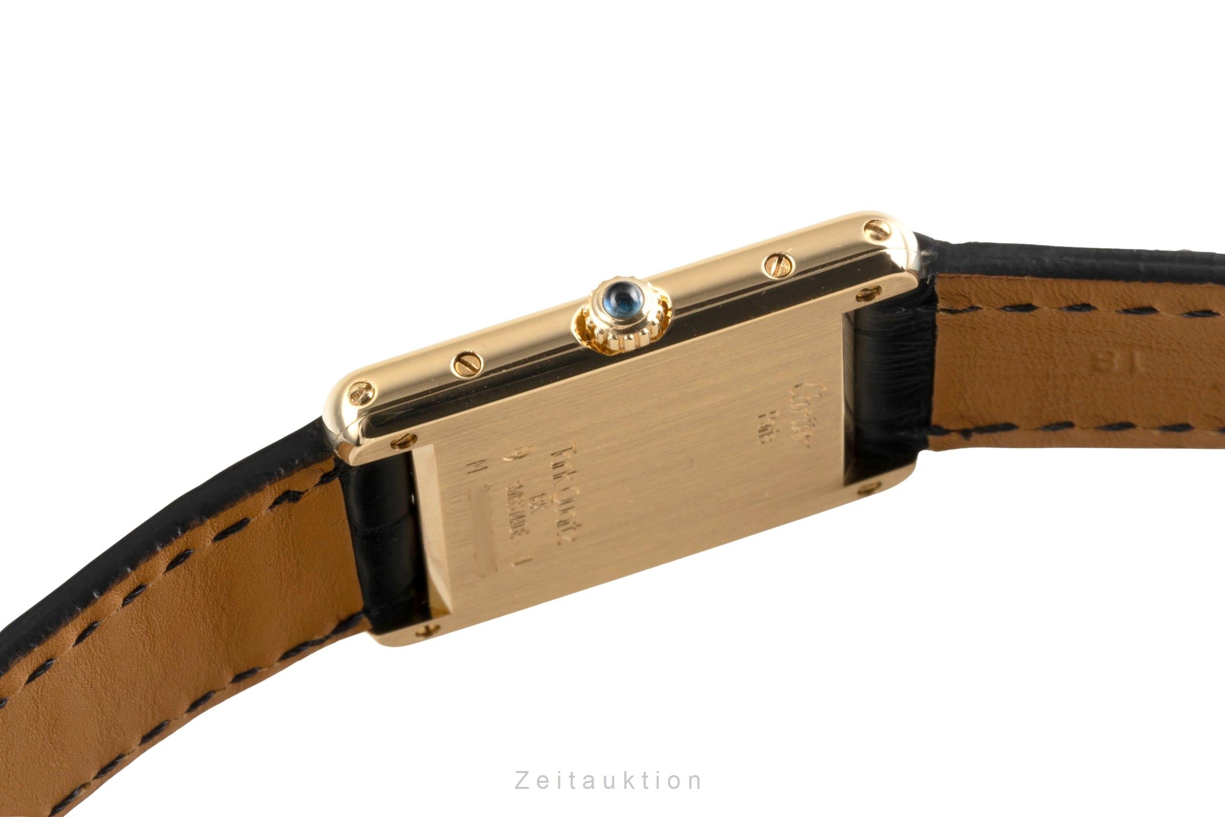 Cartier Tank or 18 ct quartz montre pour hommes M 2000  [2504847]