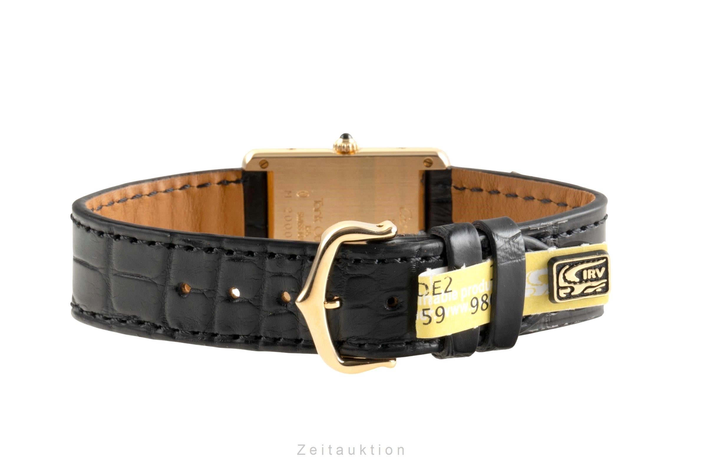 Cartier Tank or 18 ct quartz montre pour hommes M 2000  [2504847]