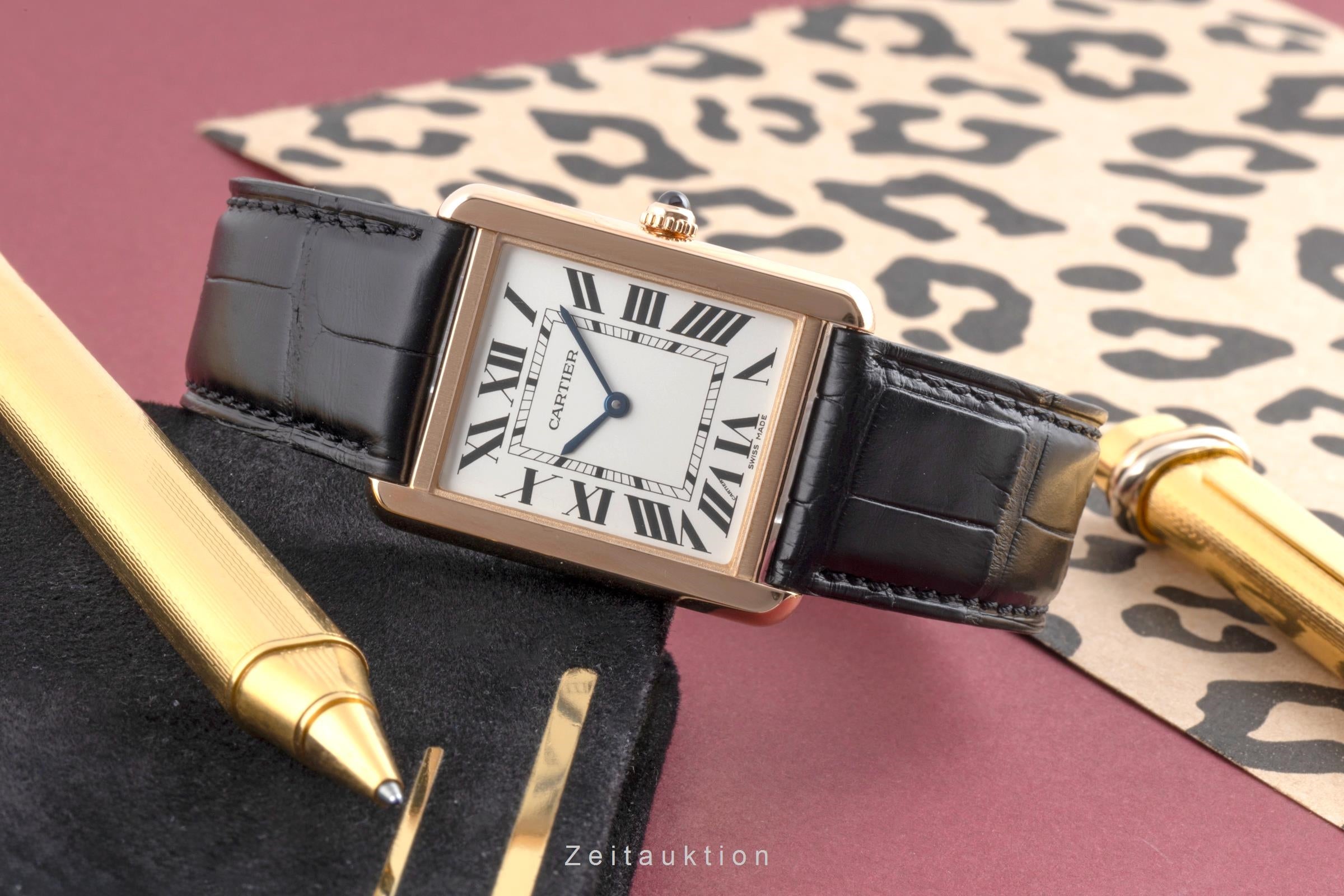 Cartier Tank or 18 ct quartz montre pour hommes W5200025  [2504848]