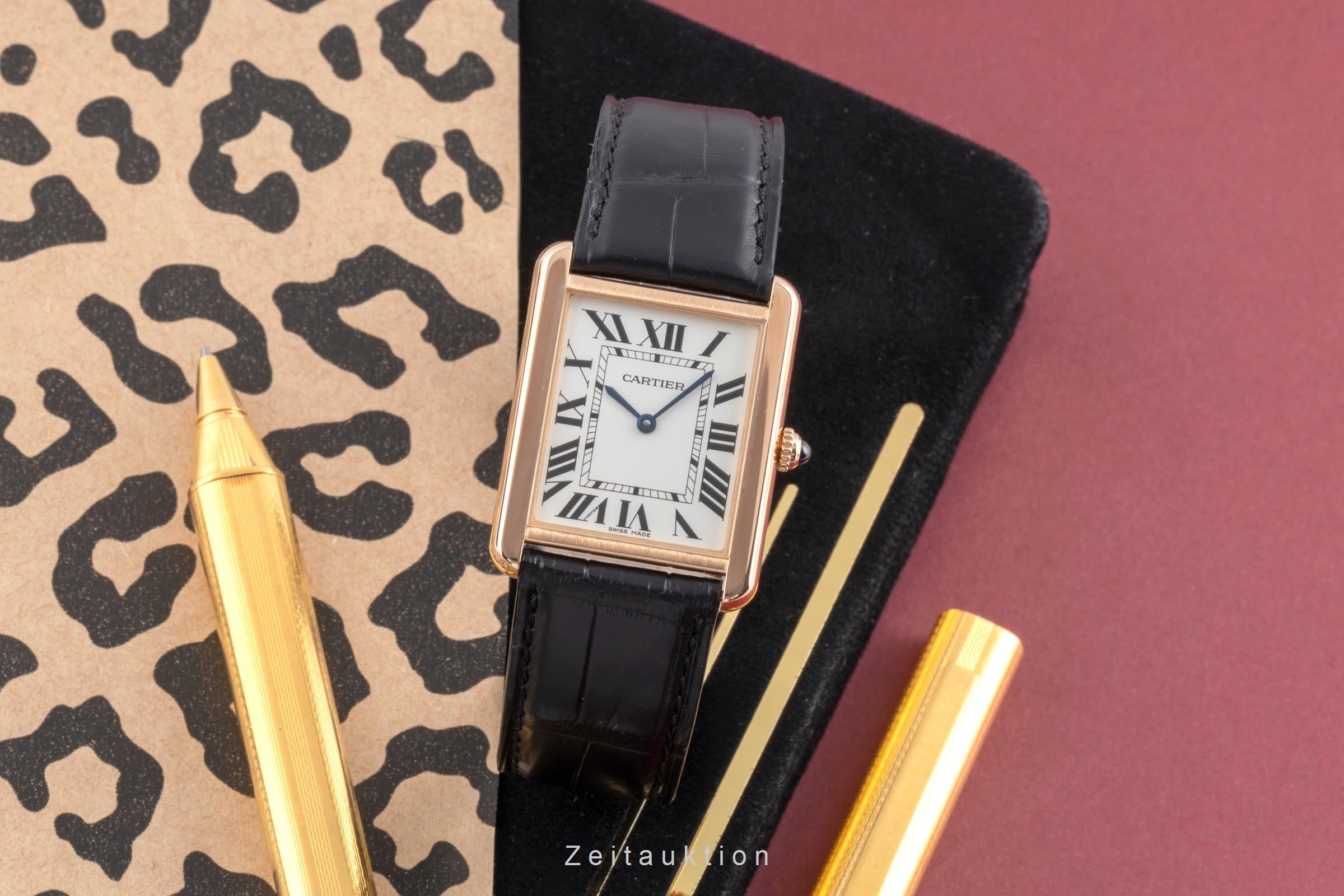 Cartier Tank or 18 ct quartz montre pour hommes W5200025  [2504848]