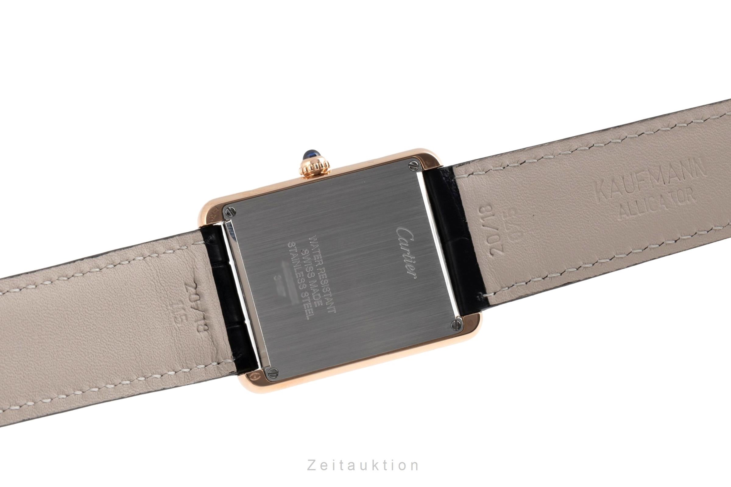 Cartier Tank or 18 ct quartz montre pour hommes W5200025  [2504848]