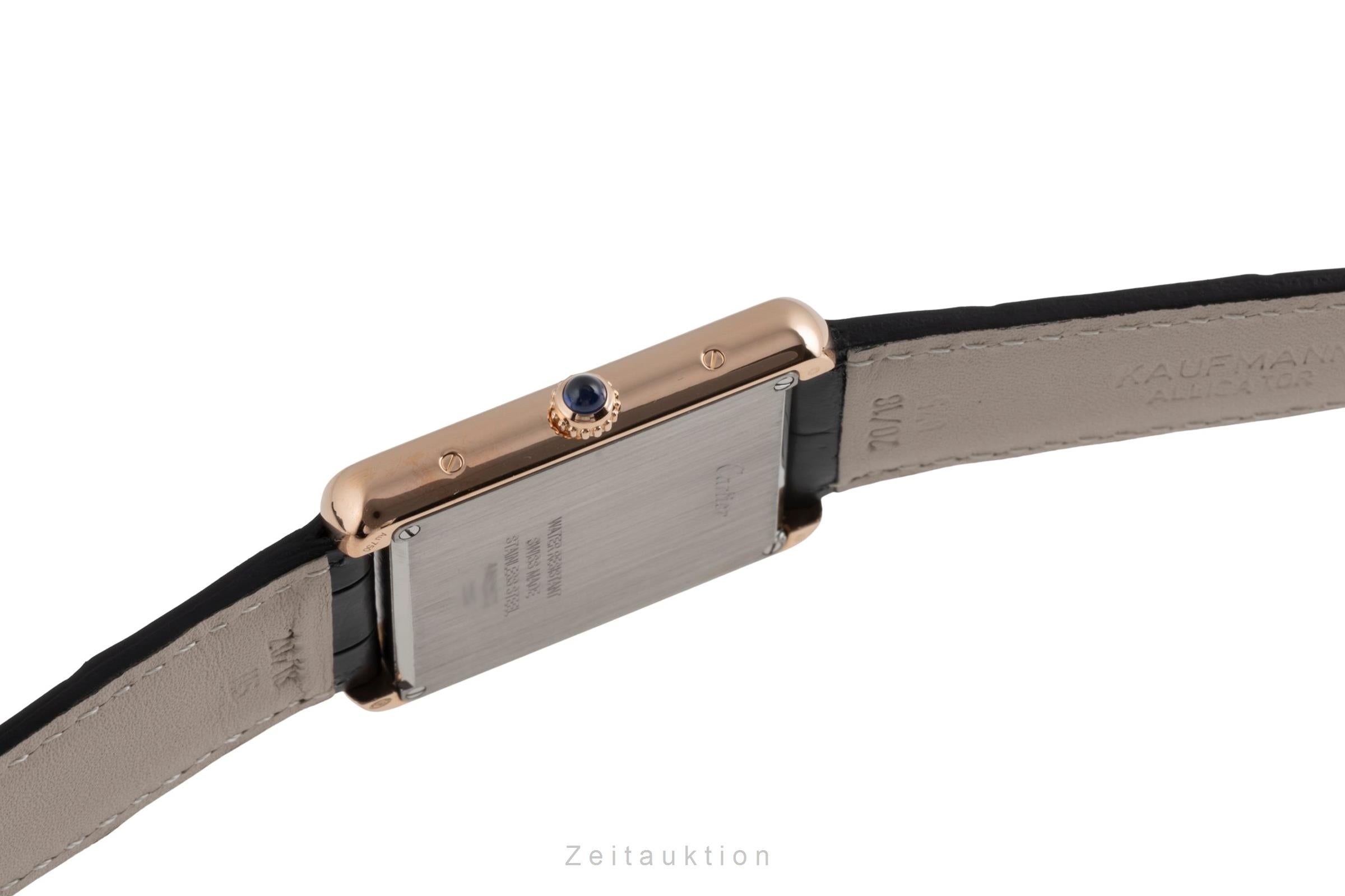 Cartier Tank or 18 ct quartz montre pour hommes W5200025  [2504848]