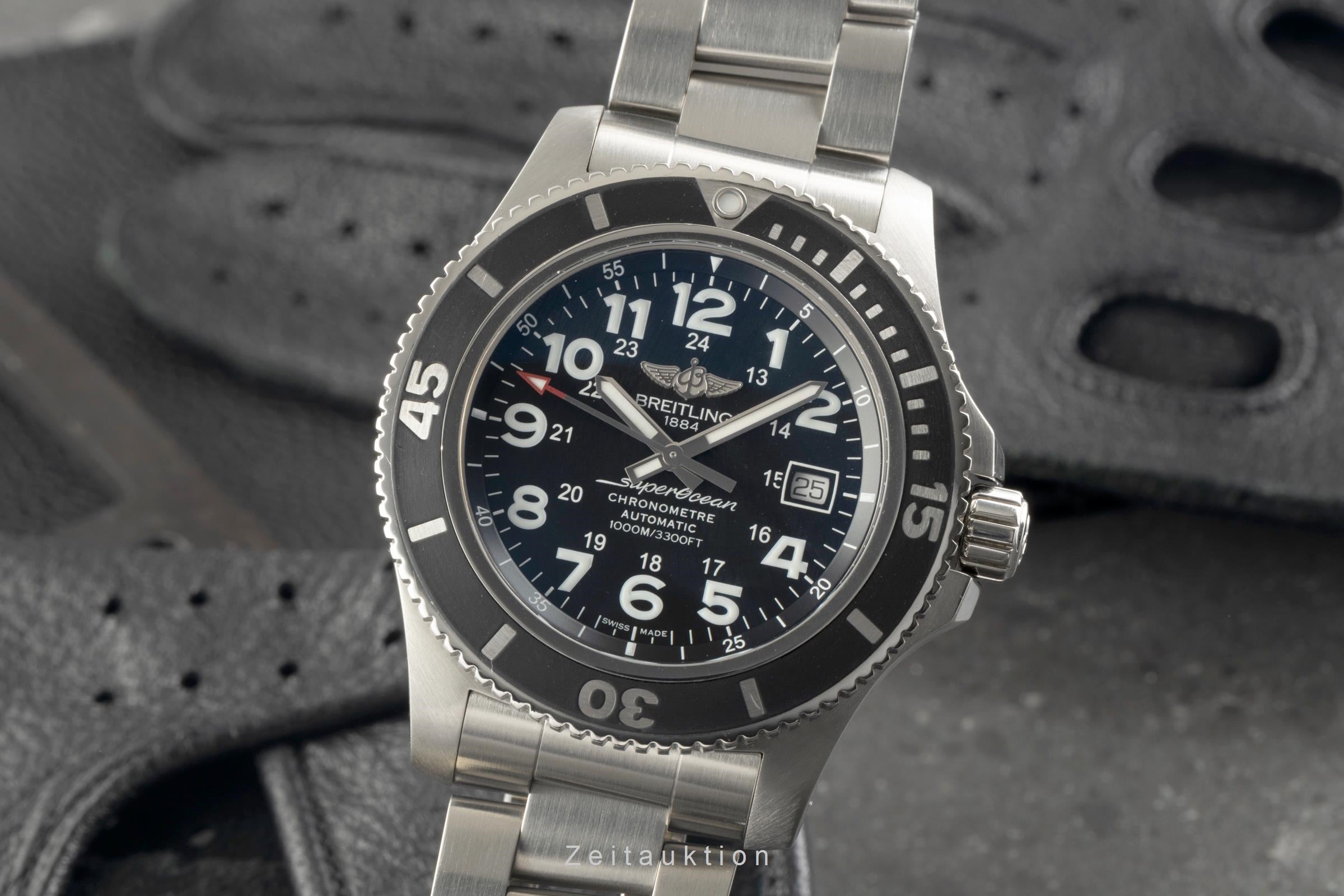 Breitling Superocean II 44 Black Automatik Stahl Ref. A17392D7/BD68 B&P 2017 [2504849]