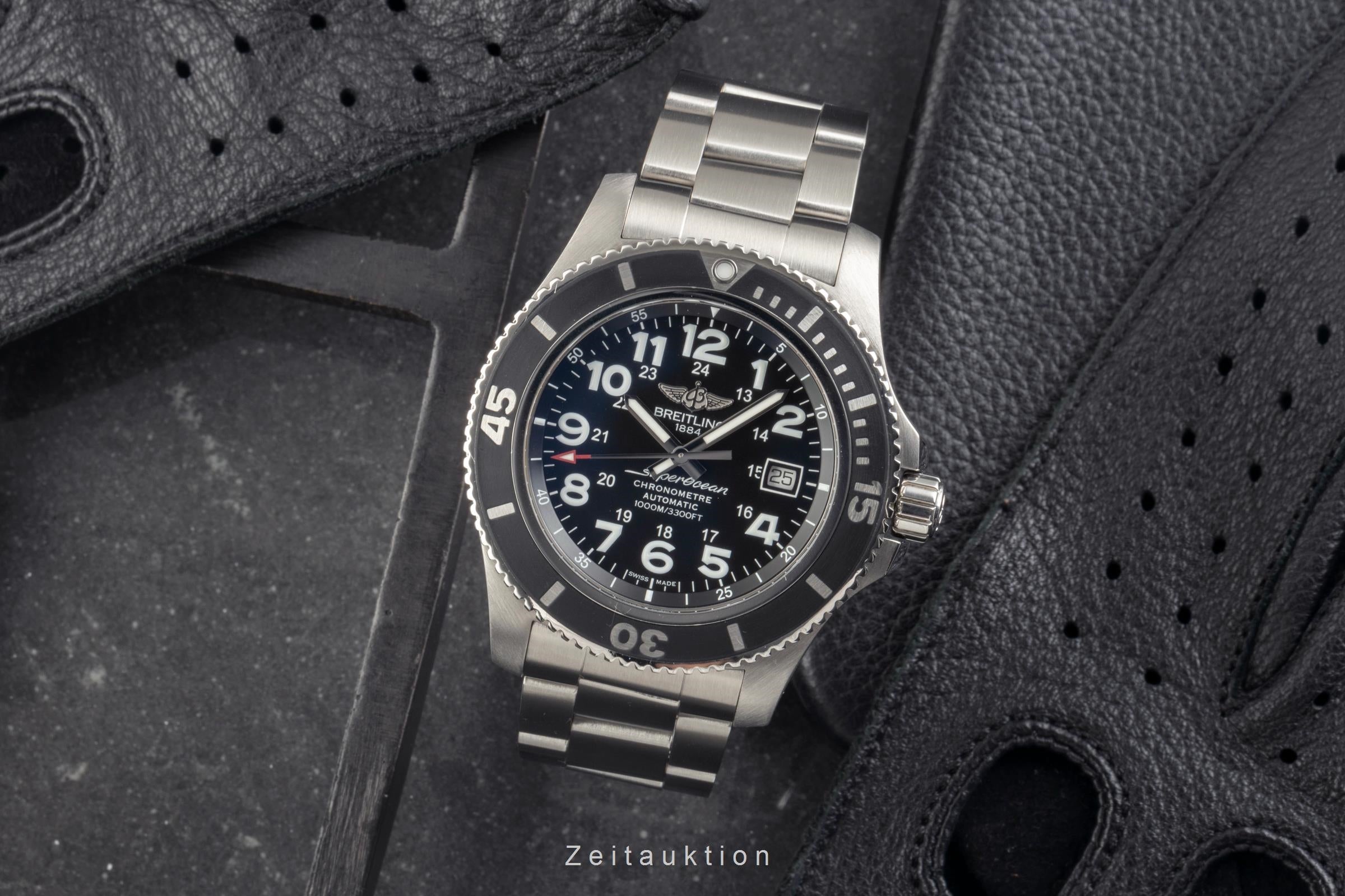 Breitling Superocean II 44 Black Automatik Stahl Ref. A17392D7/BD68 B&P 2017 [2504849]