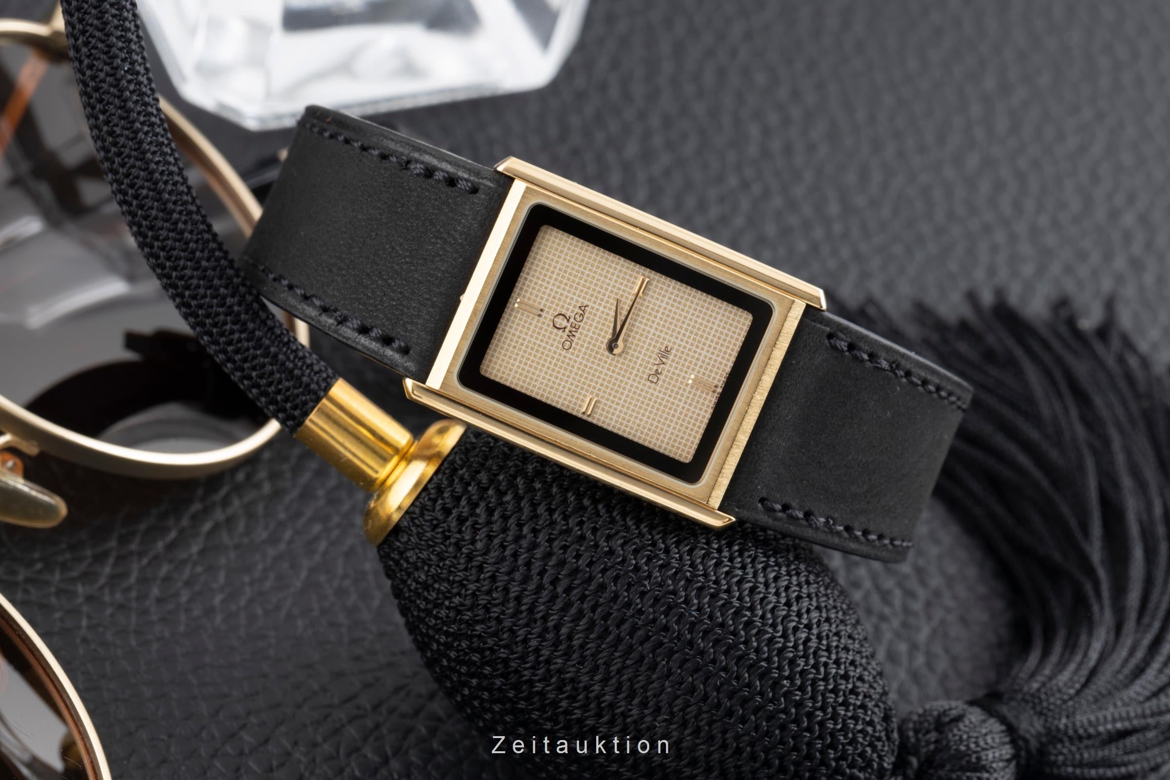 Omega De Ville gilt / steel quartz men's watch 191.0186 Vintage  [2504851]