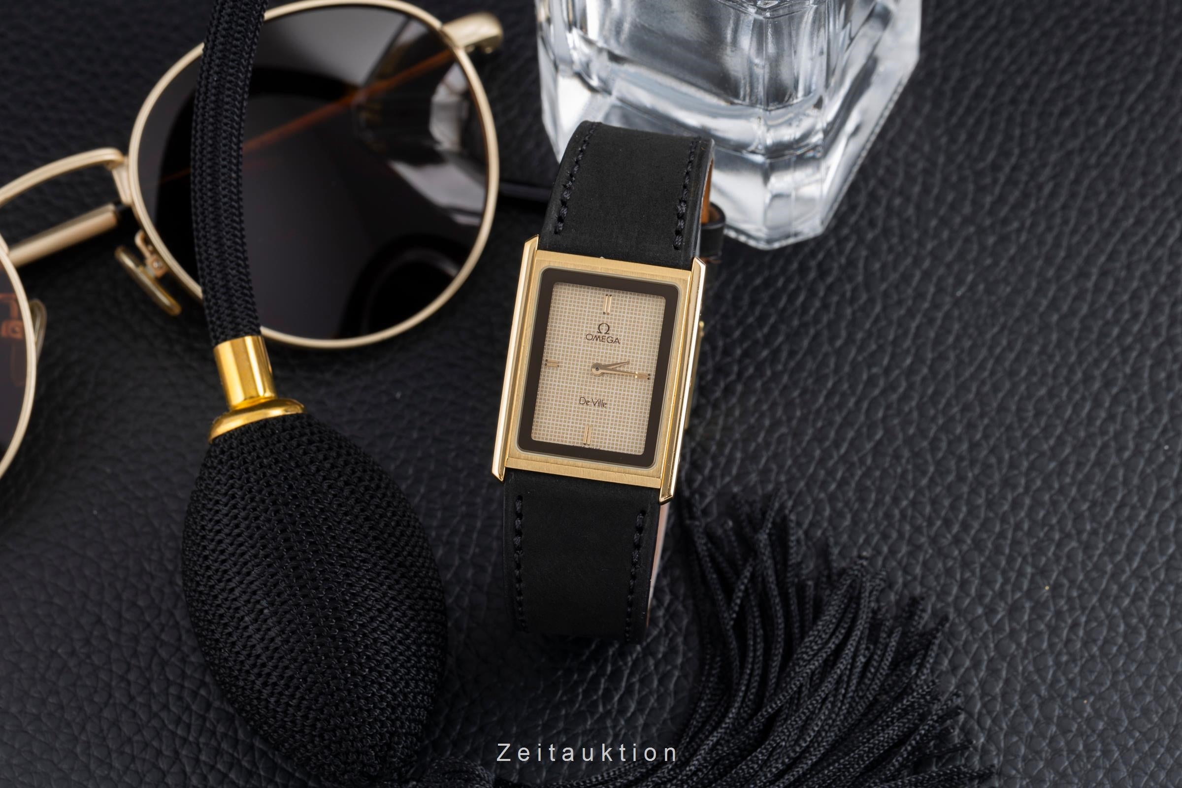 Omega De Ville gilt / steel quartz men's watch 191.0186 Vintage  [2504851]