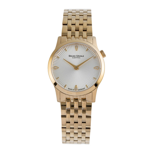 Bruno Söhnle Glashütte Bologna IV acciaio / dorato quarzo orologio da donna 17-33231-240  [2504853]