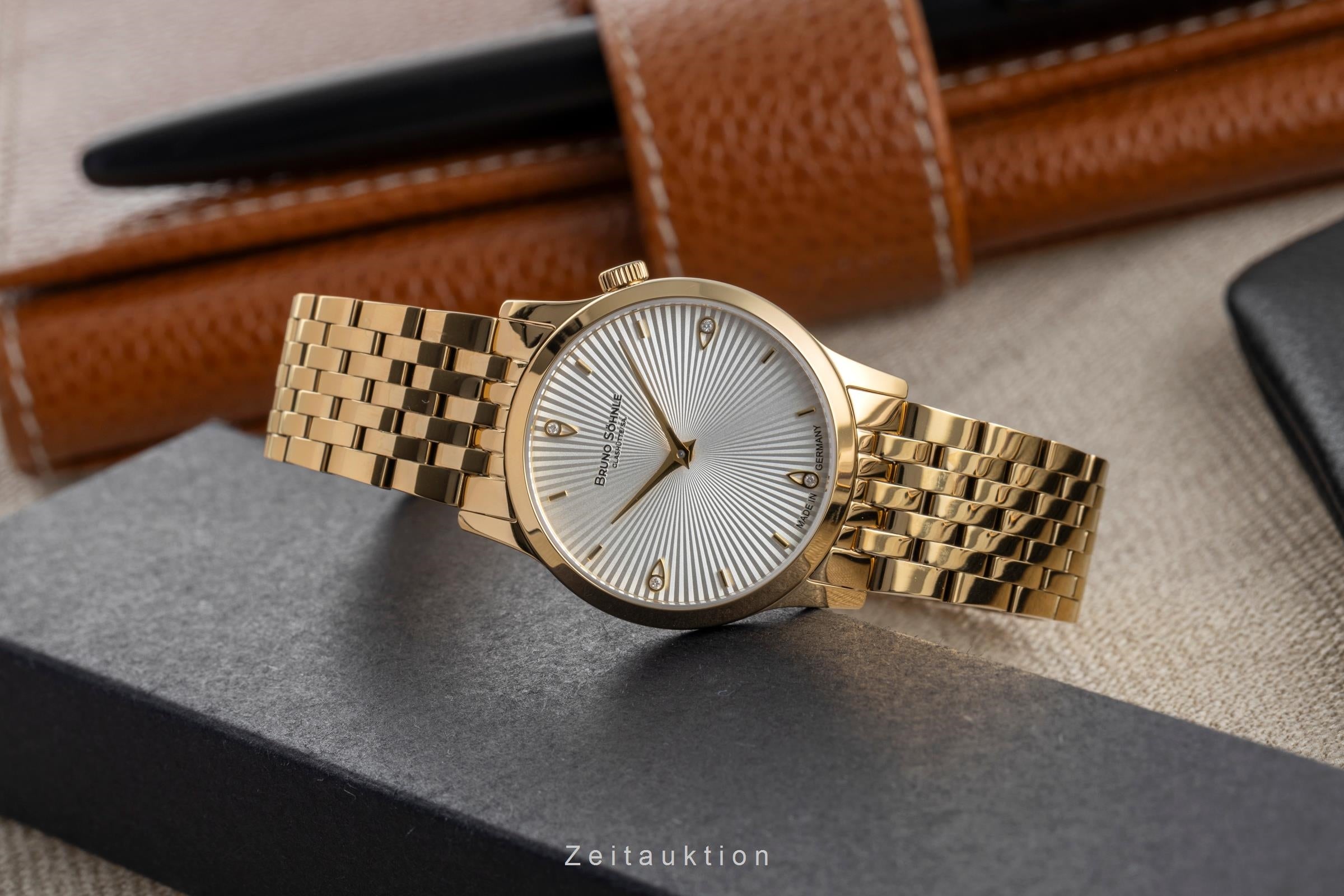 Bruno Söhnle Glashütte Bologna IV acciaio / dorato quarzo orologio da donna 17-33231-240  [2504853]