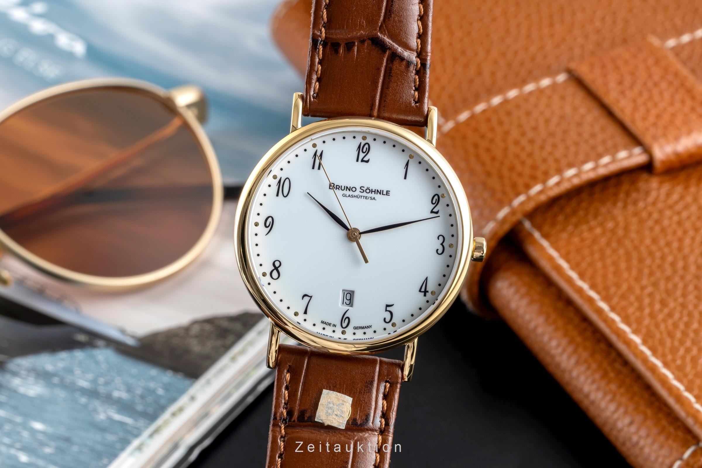 Bruno Söhnle Glashütte Nabucco acero / banado en oro cuarzo reloj para caballeros 17-33085-921  [2504855]