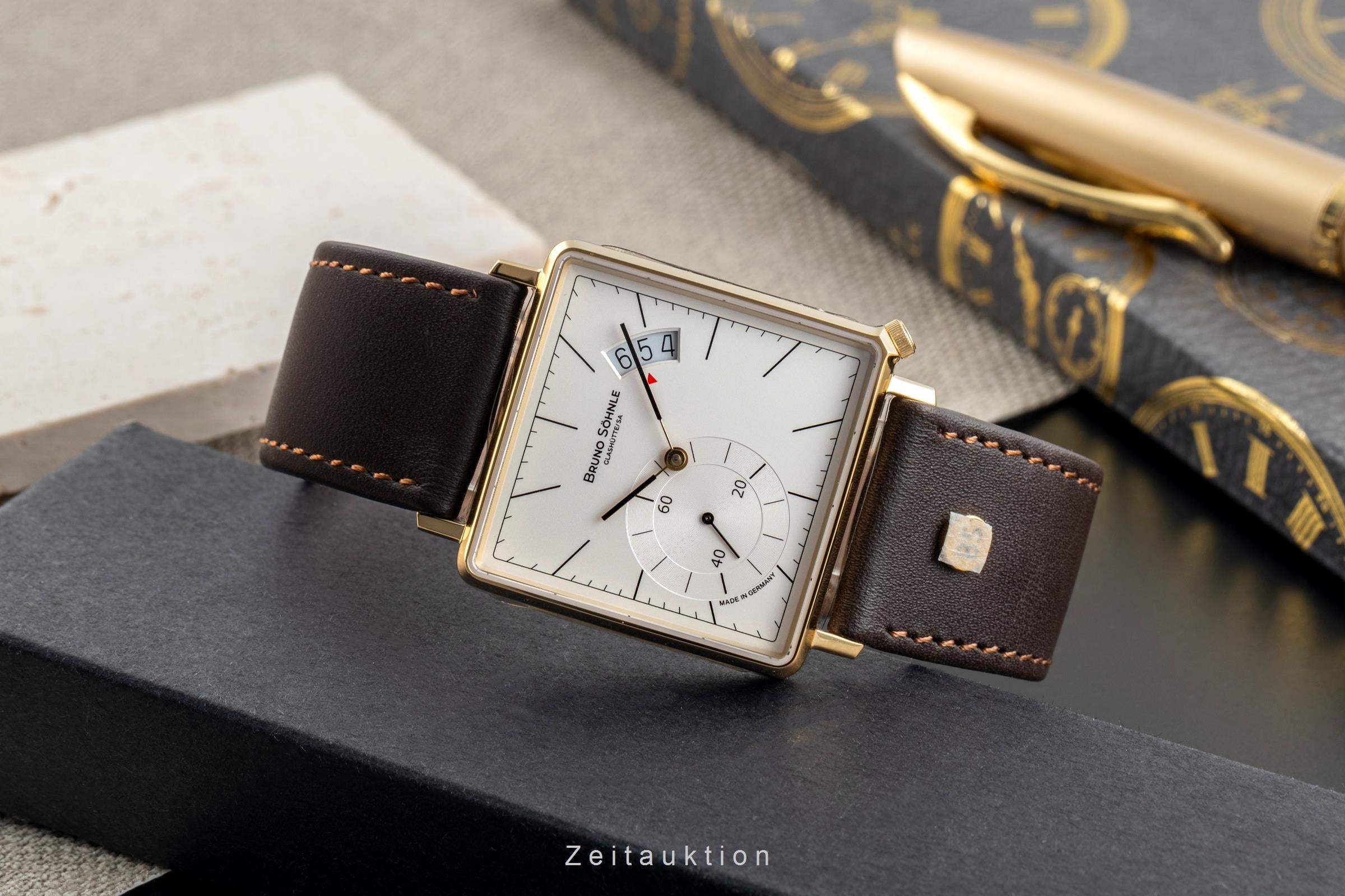 Bruno Söhnle Glashütte Rondo III Big acero / banado en oro cuarzo reloj para caballeros 17-33072-241  [2504856]