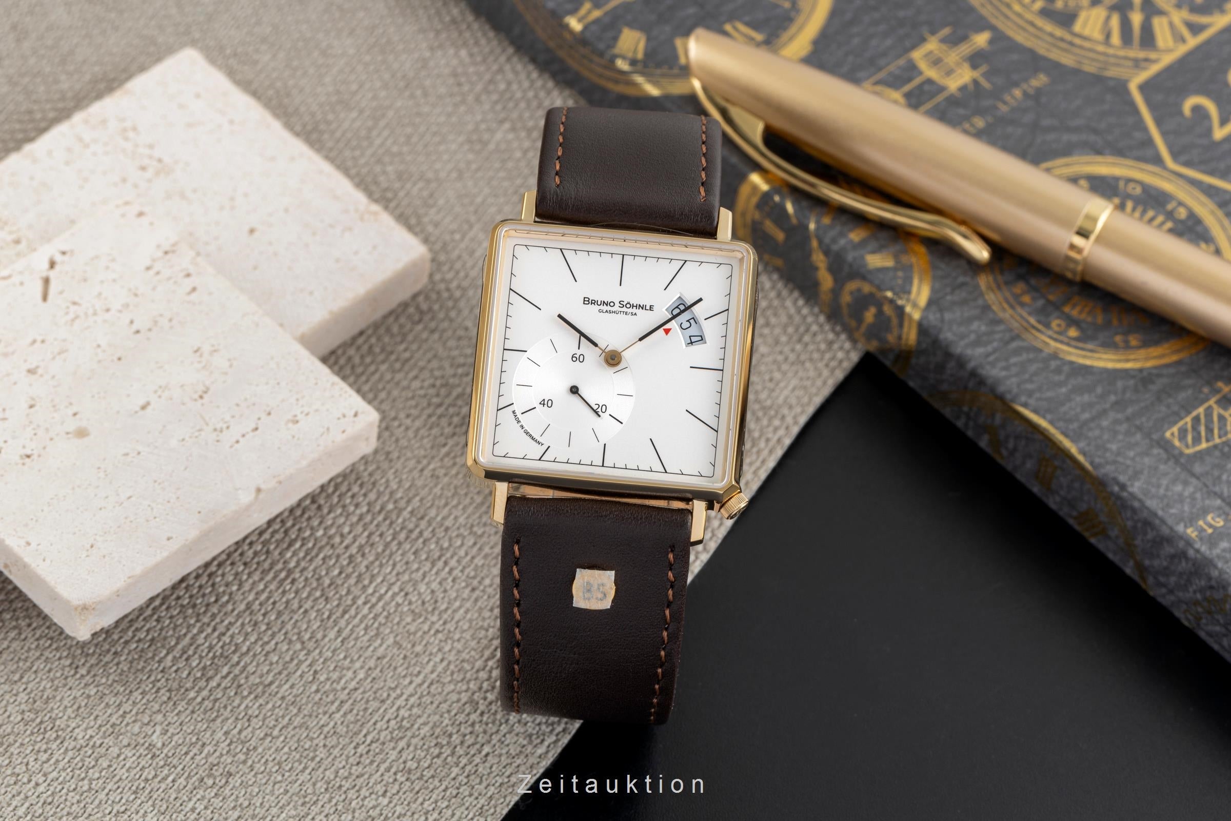 Bruno Söhnle Glashütte Rondo III Big acero / banado en oro cuarzo reloj para caballeros 17-33072-241  [2504856]