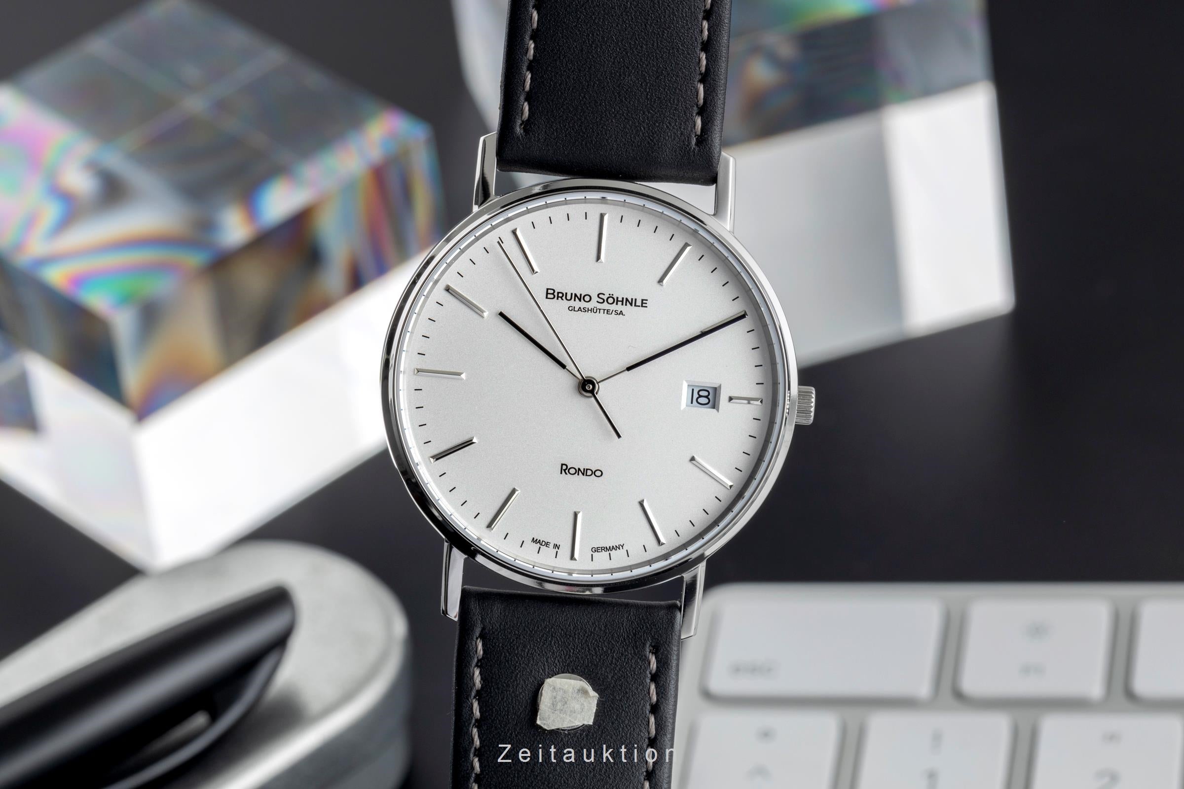 Bruno Söhnle Glashütte Rondo acier quartz montre pour hommes 17-13105-241  [2504858]