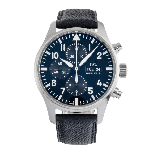 IWC Fliegerchronograph cronografo acciaio automatismo orologio da uomo IW377709 LP: 7300EUR  [2504866]