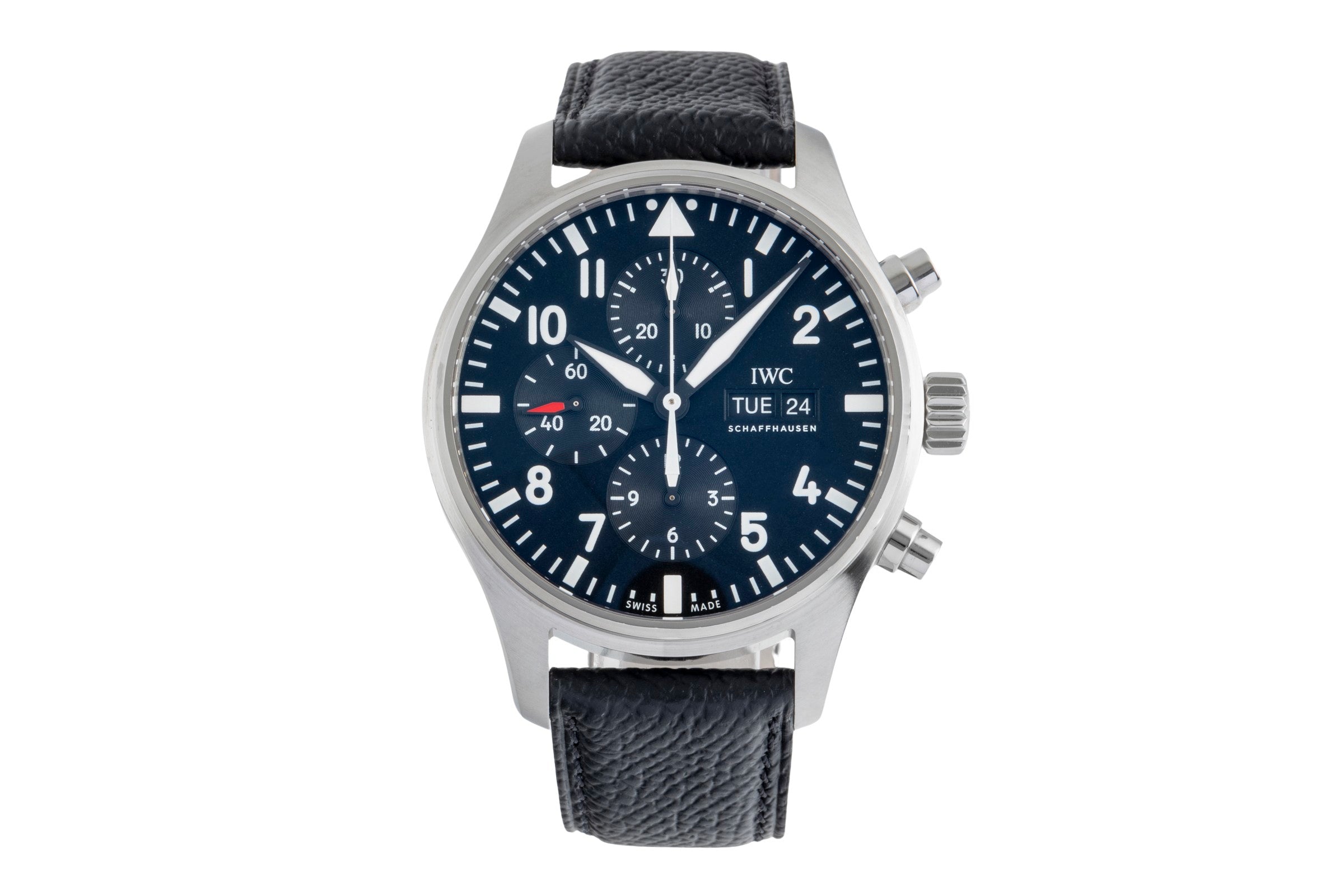 IWC Fliegerchronograph cronografo acciaio automatismo orologio da uomo IW377709 LP: 7300EUR  [2504866]