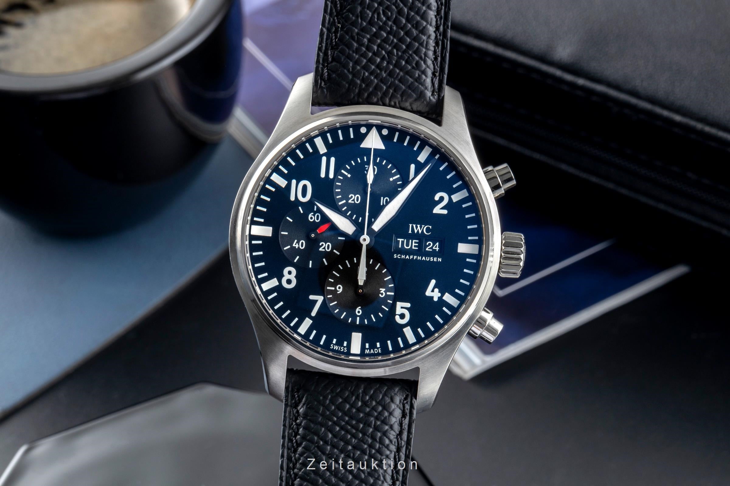 IWC Fliegerchronograph cronografo acciaio automatismo orologio da uomo IW377709 LP: 7300EUR  [2504866]
