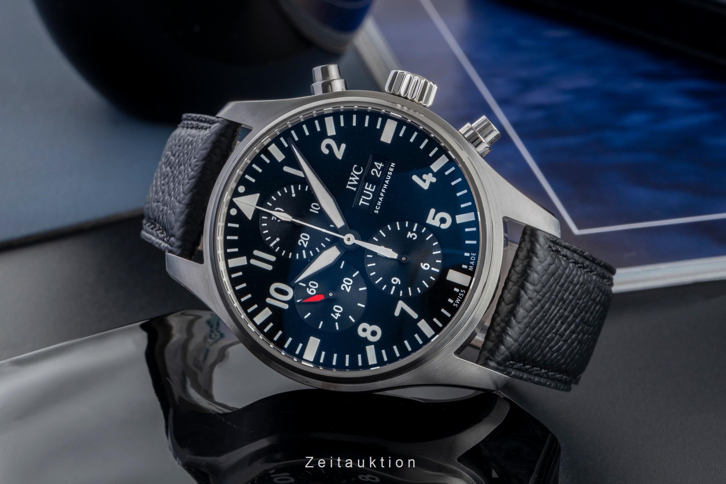 IWC Fliegerchronograph cronografo acciaio automatismo orologio da uomo IW377709 LP: 7300EUR  [2504866]