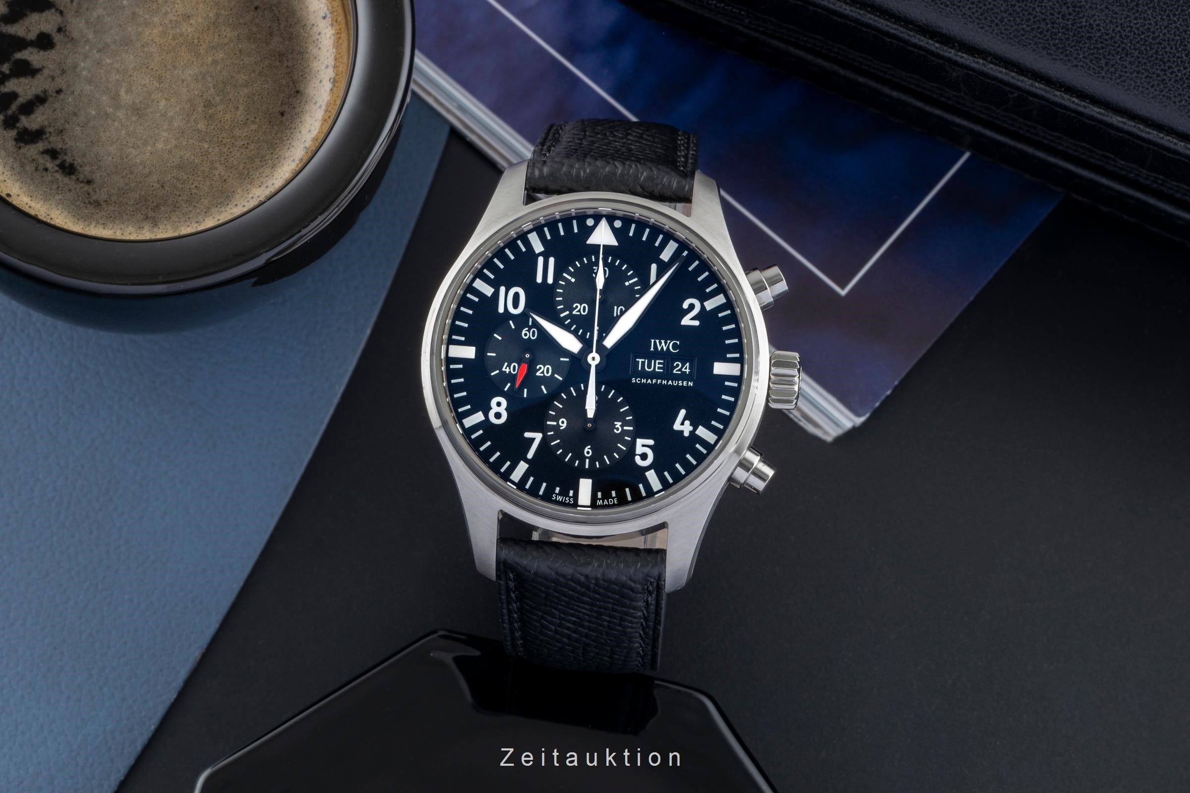 IWC Fliegerchronograph cronografo acciaio automatismo orologio da uomo IW377709 LP: 7300EUR  [2504866]
