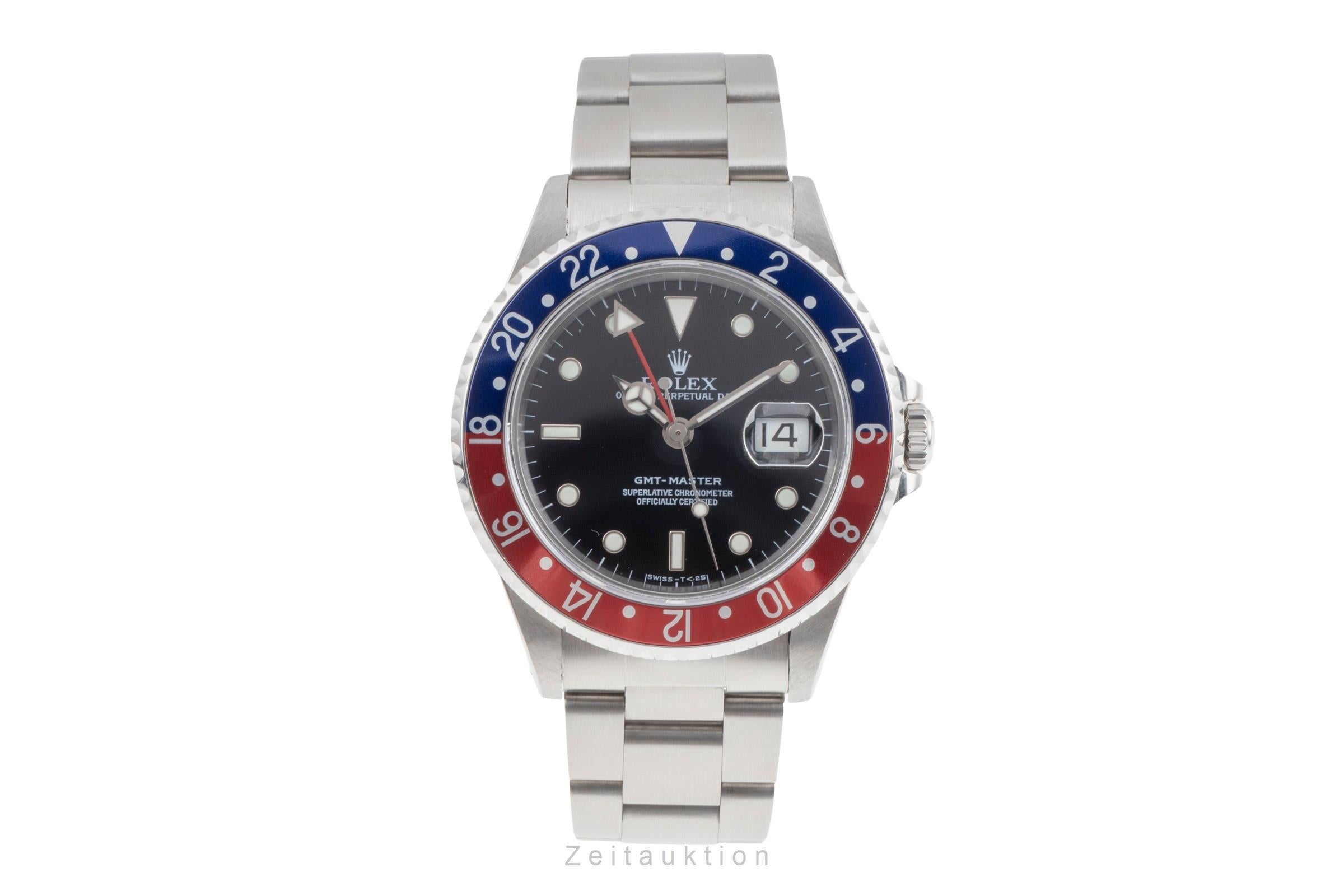 Rolex GMT Master Pepsi Automatik Stahl Herrenuhr Oyster Perpetual Ref. 16700  [2504868]