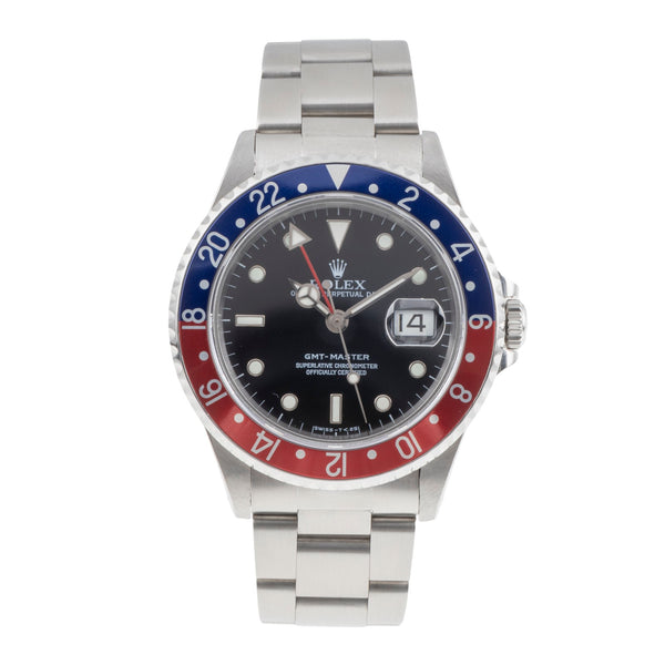 Rolex GMT Master Pepsi Automatik Stahl Herrenuhr Oyster Perpetual Ref. 16700  [2504868]