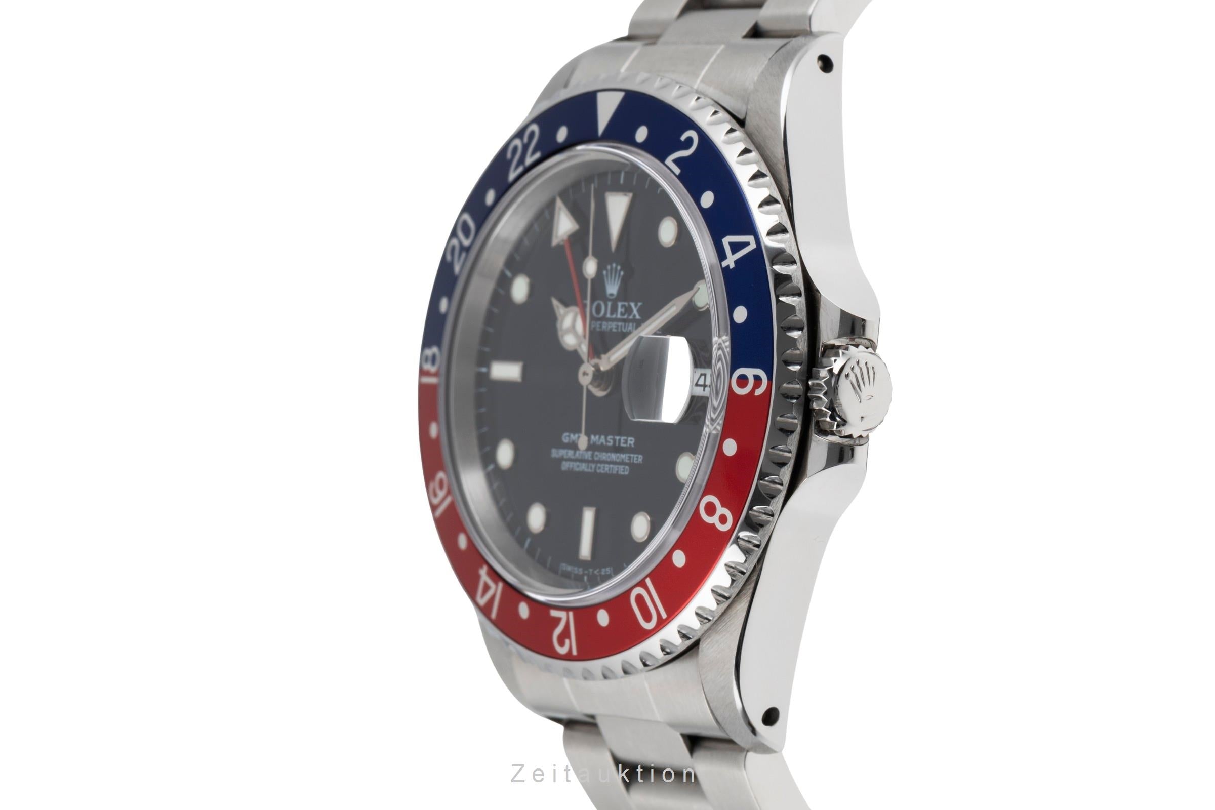 Rolex GMT Master Pepsi Automatik Stahl Herrenuhr Oyster Perpetual Ref. 16700  [2504868]