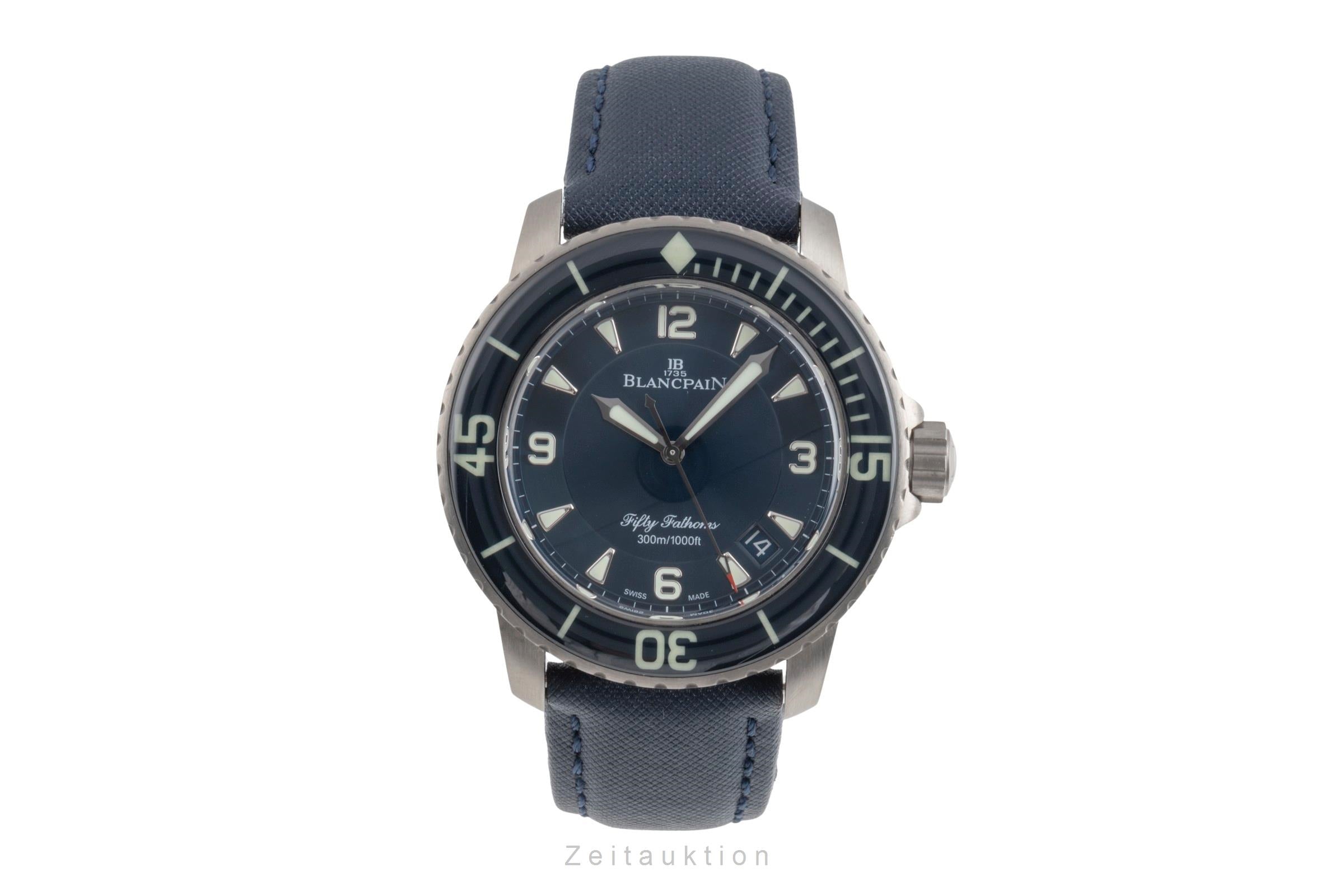 Blancpain Fifty Fathoms titane  automatique montre pour hommes 5015 12B40 O52A LP: 17500EUR  [2504871]