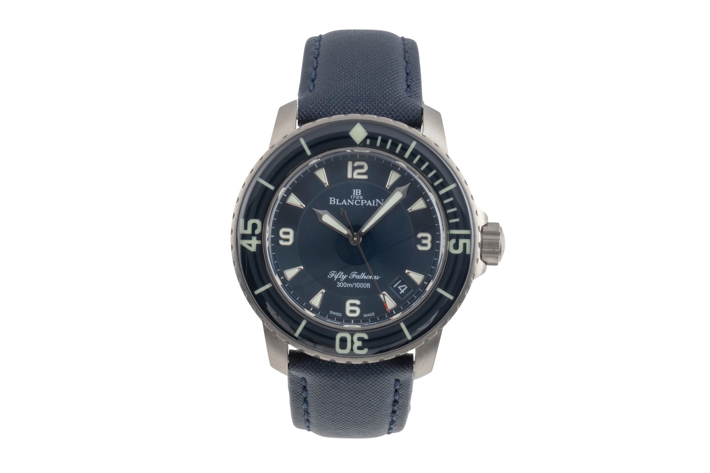 Blancpain Fifty Fathoms titane  automatique montre pour hommes 5015 12B40 O52A LP: 17500EUR  [2504871]