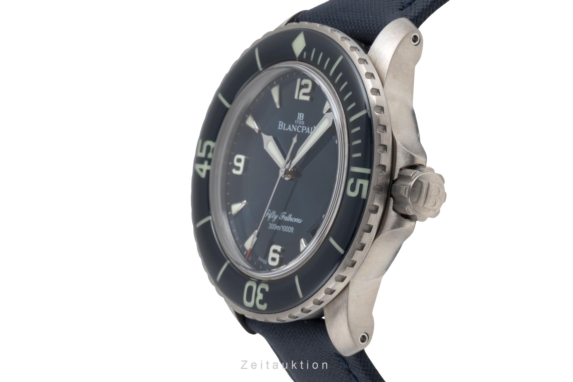 Blancpain Fifty Fathoms titane  automatique montre pour hommes 5015 12B40 O52A LP: 17500EUR  [2504871]